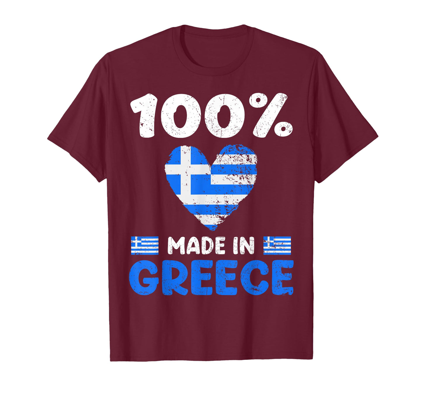 100 Percent Made In Greece Greek Boys Girls Kids T-Shirt