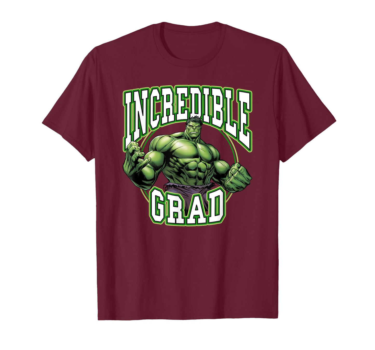 Marvel Avengers Incredible Amazing Hulk Graduation Logo T-Shirt