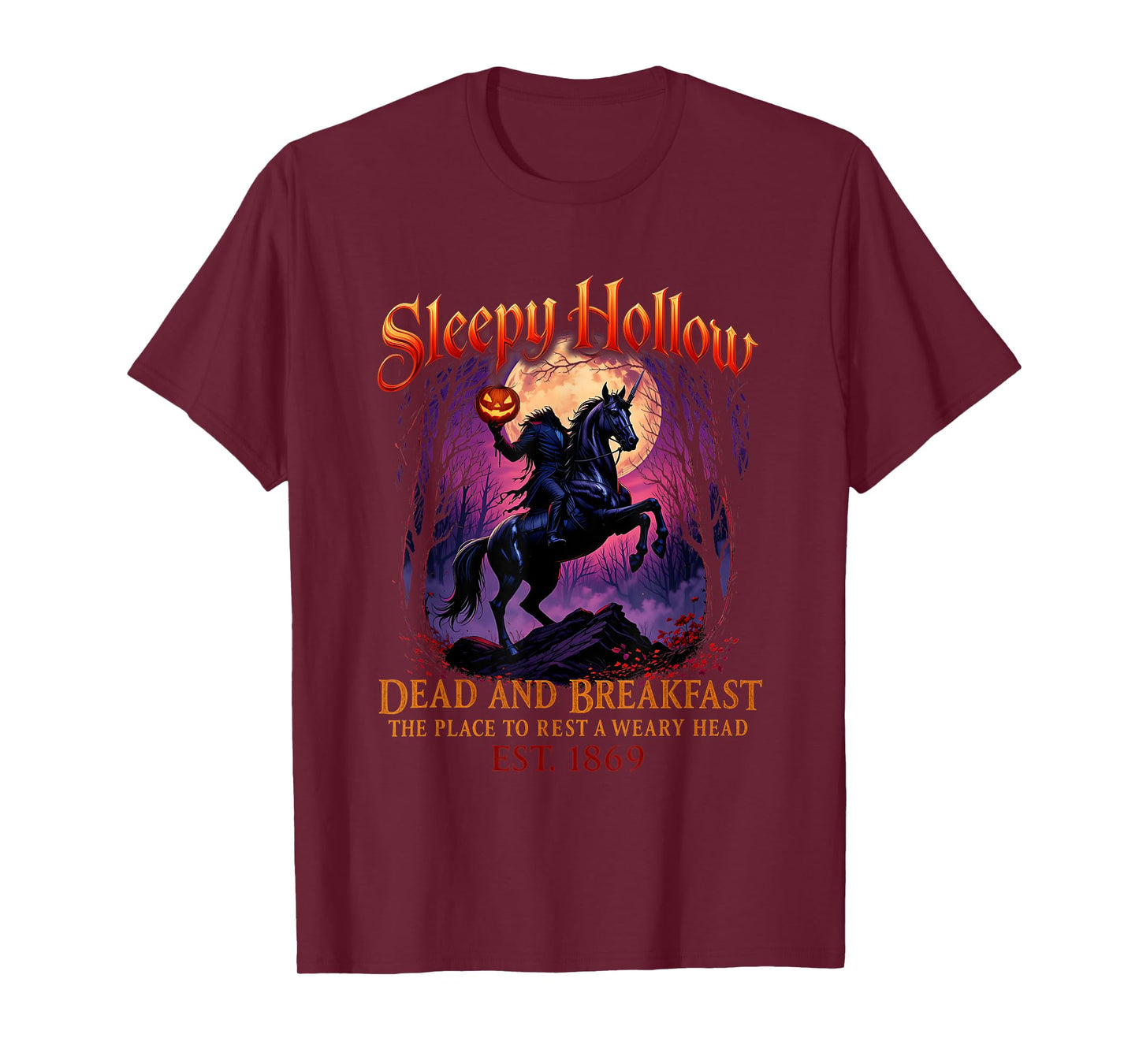 Vintage Sleepy Hollow Horseman Halloween Spooky Season T-Shirt