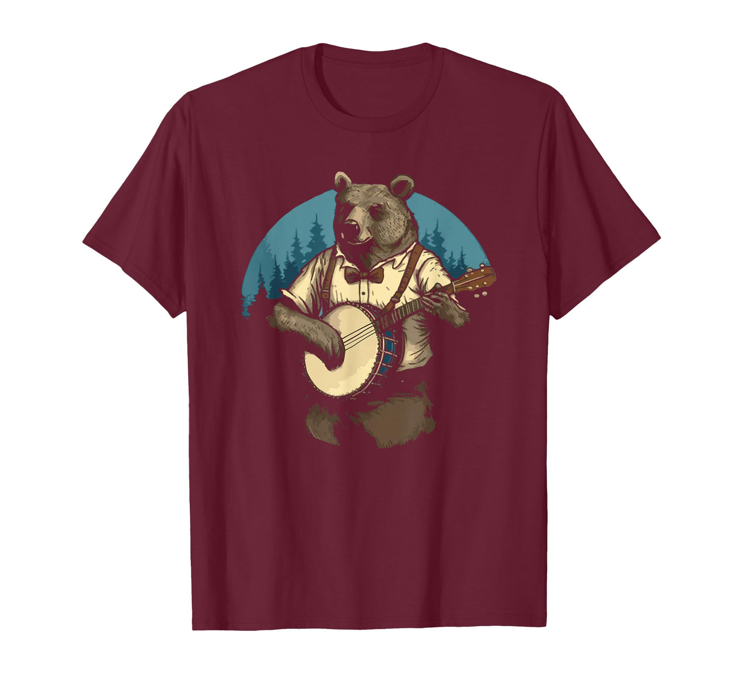 Country Music Bear Banjo Player Awesome Folk T-Shirt