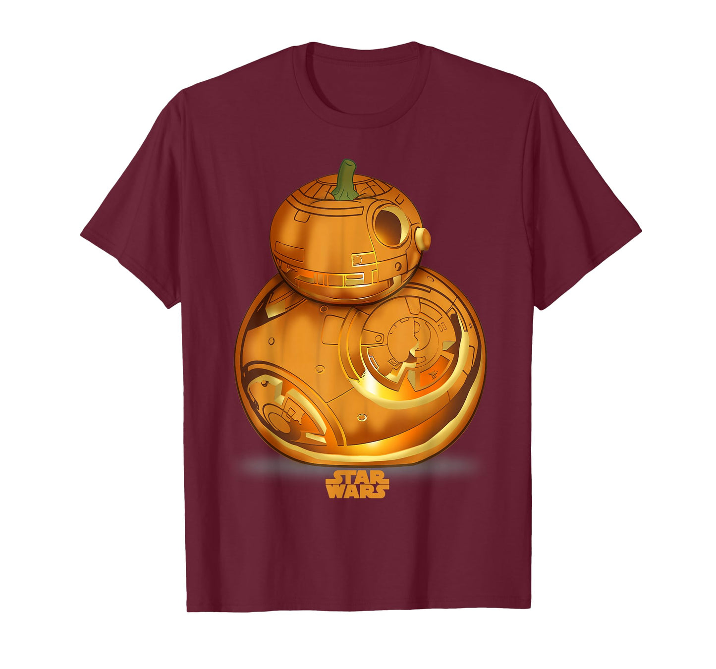 Star Wars The Force Awakens BB-8 Carved Pumpkin Halloween T-Shirt