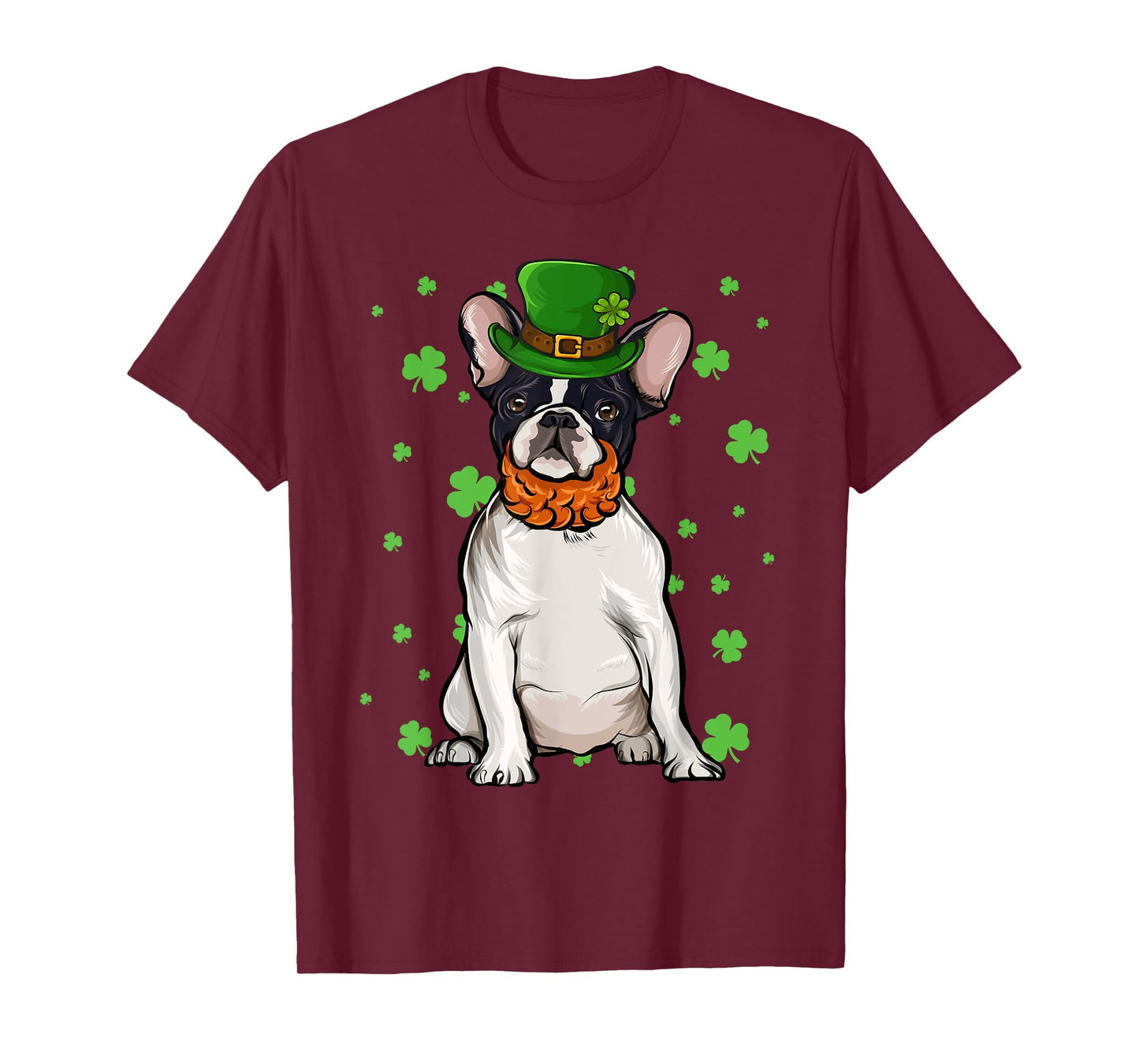 St Patricks Day French Bulldog Dog Shamrock Gift T-Shirt
