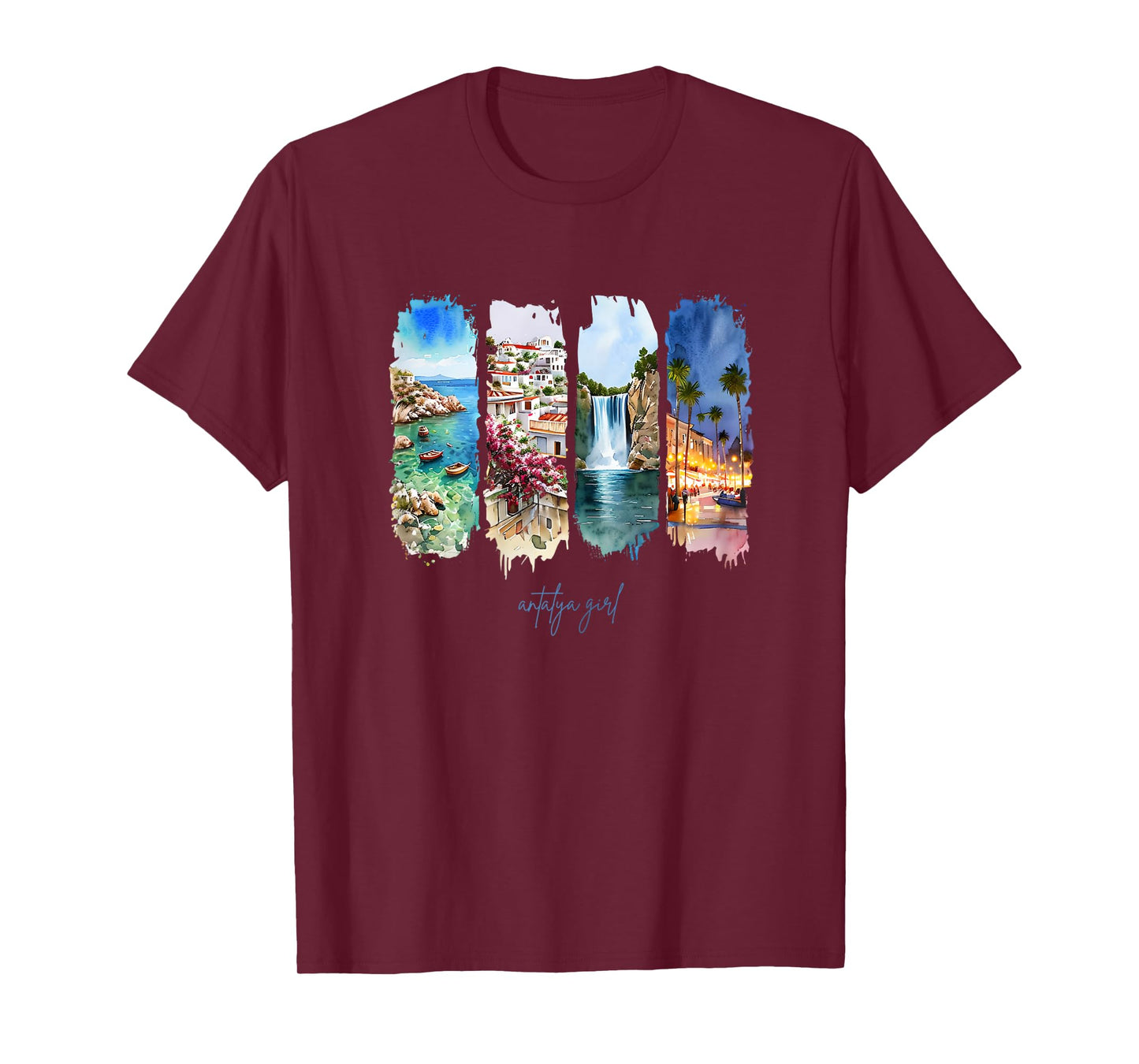 Old Town, Waterfalls & Harbour - Turkey Holiday Antalya T-Shirt