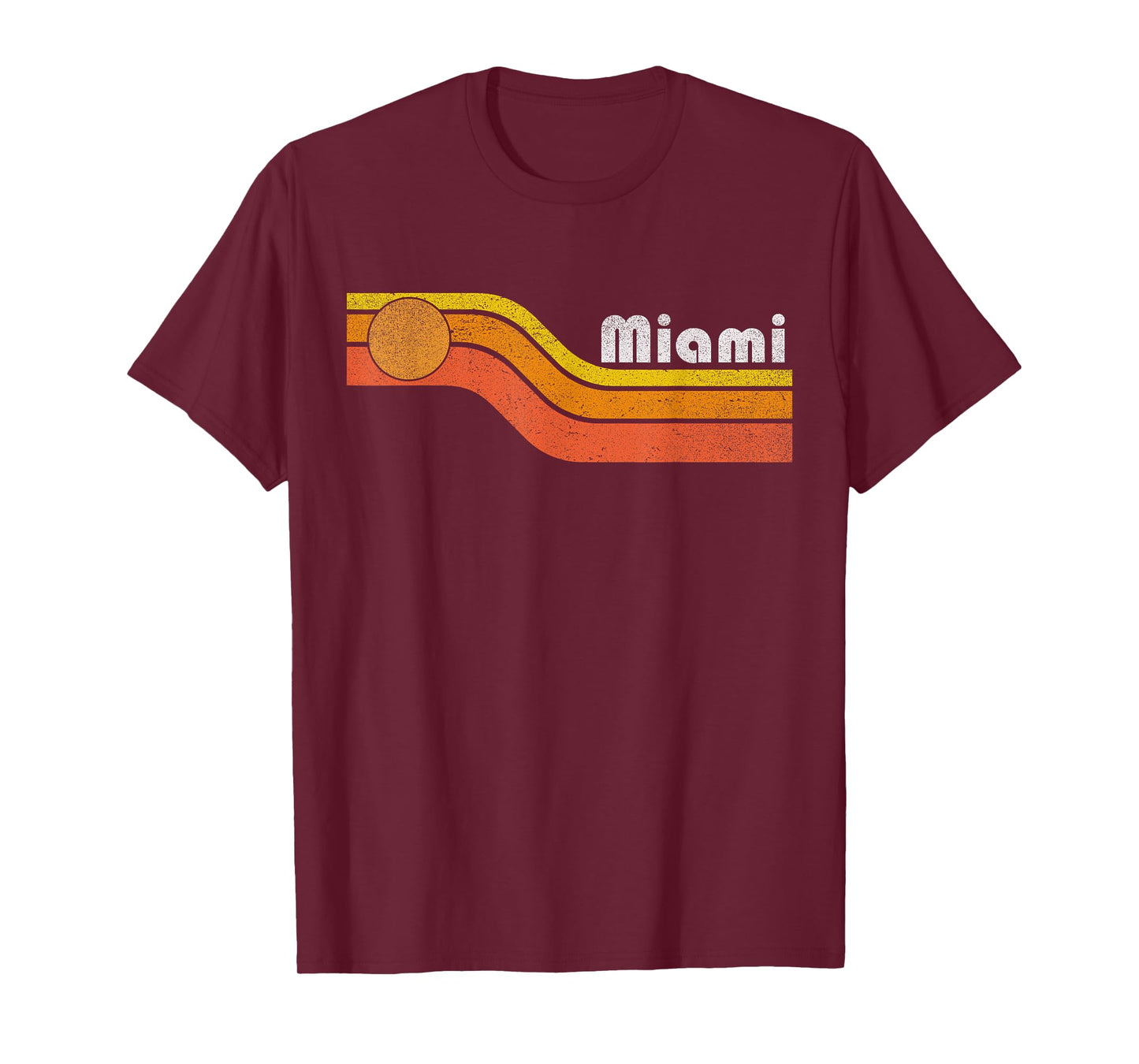 Miami - Vintage Men Women 70s 80s Graphic Cool Retro T-Shirt