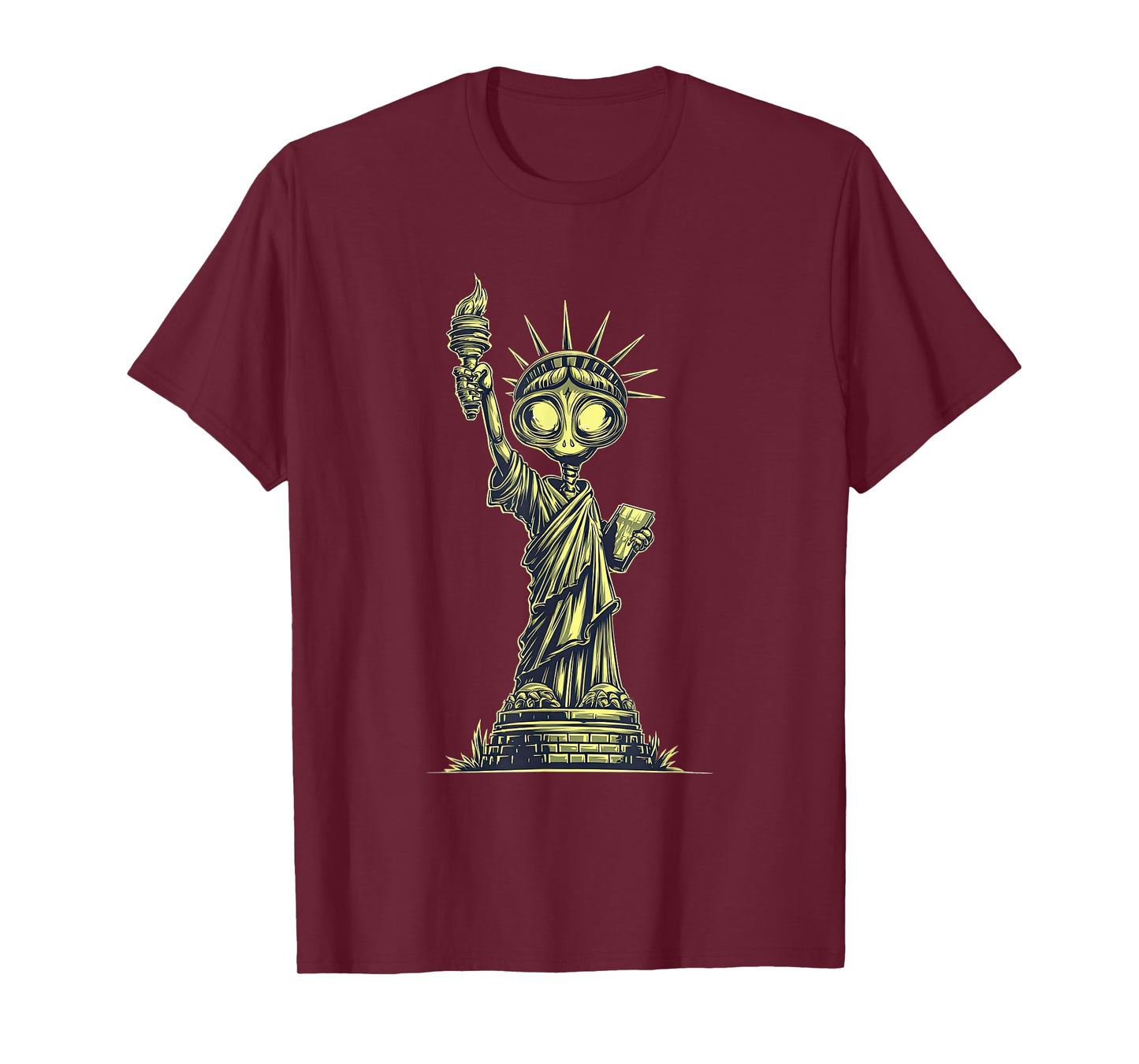 Funny Freedom Alien Statue Costume for Boys and Girls T-Shirt