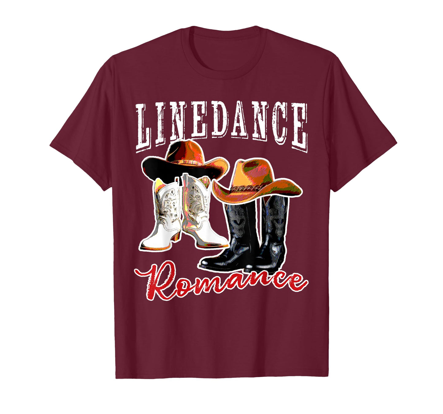 Country Western Theme Couple His Hers Matching Linedancing T-Shirt