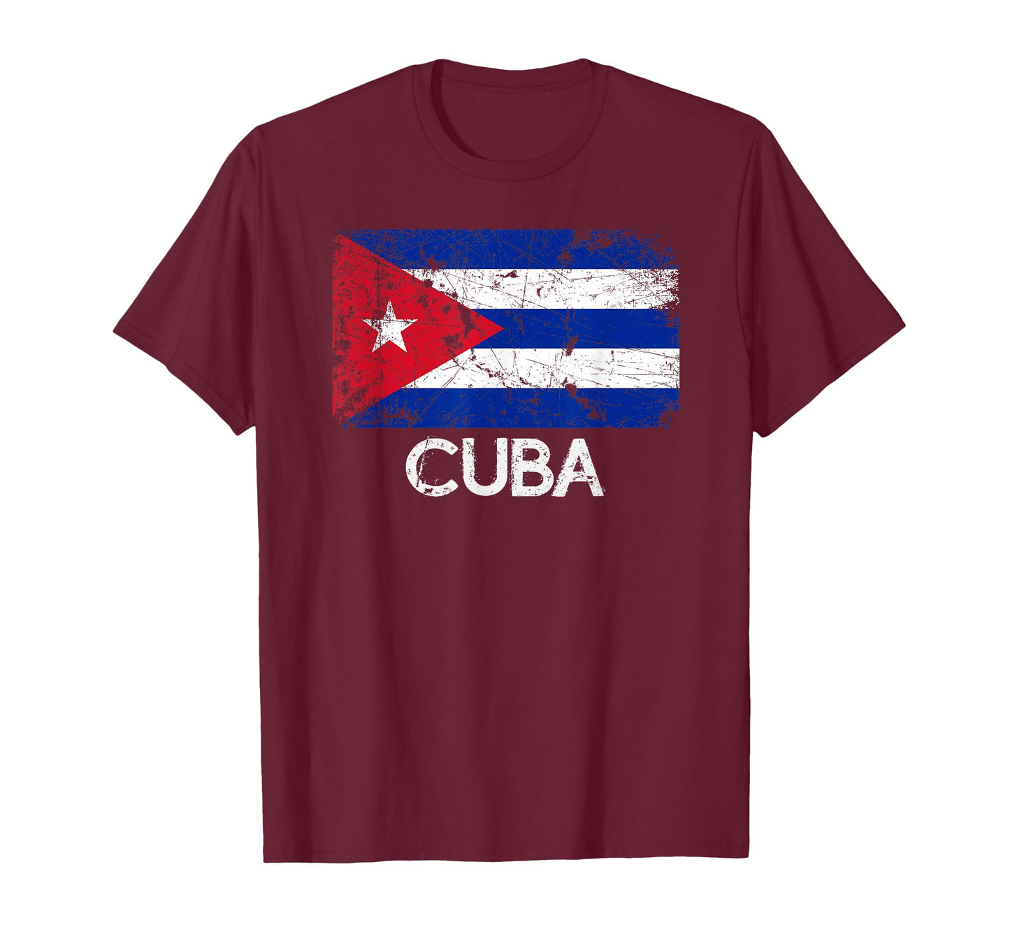 Cuban Flag T-Shirt | Vintage Made In Cuba Gift T-Shirt