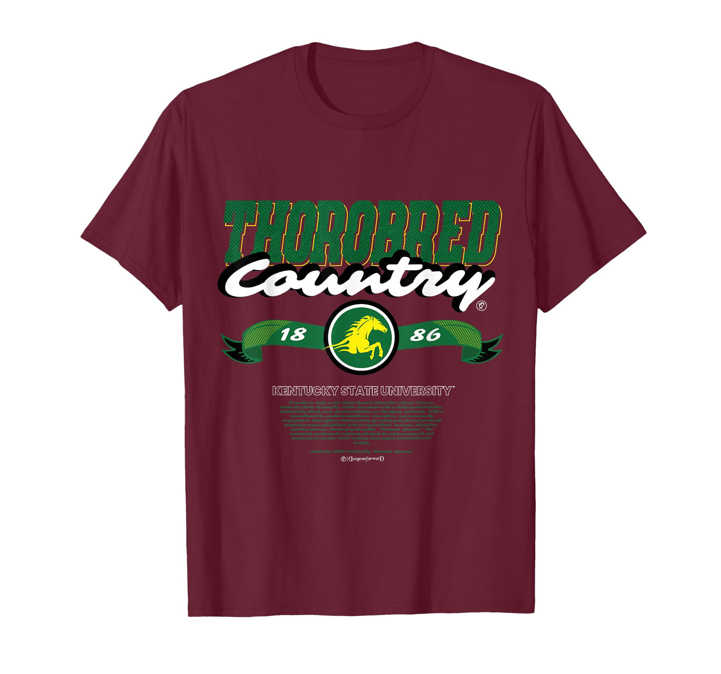 Kentucky State University - Thorobred Country - KSU HBCU T-Shirt