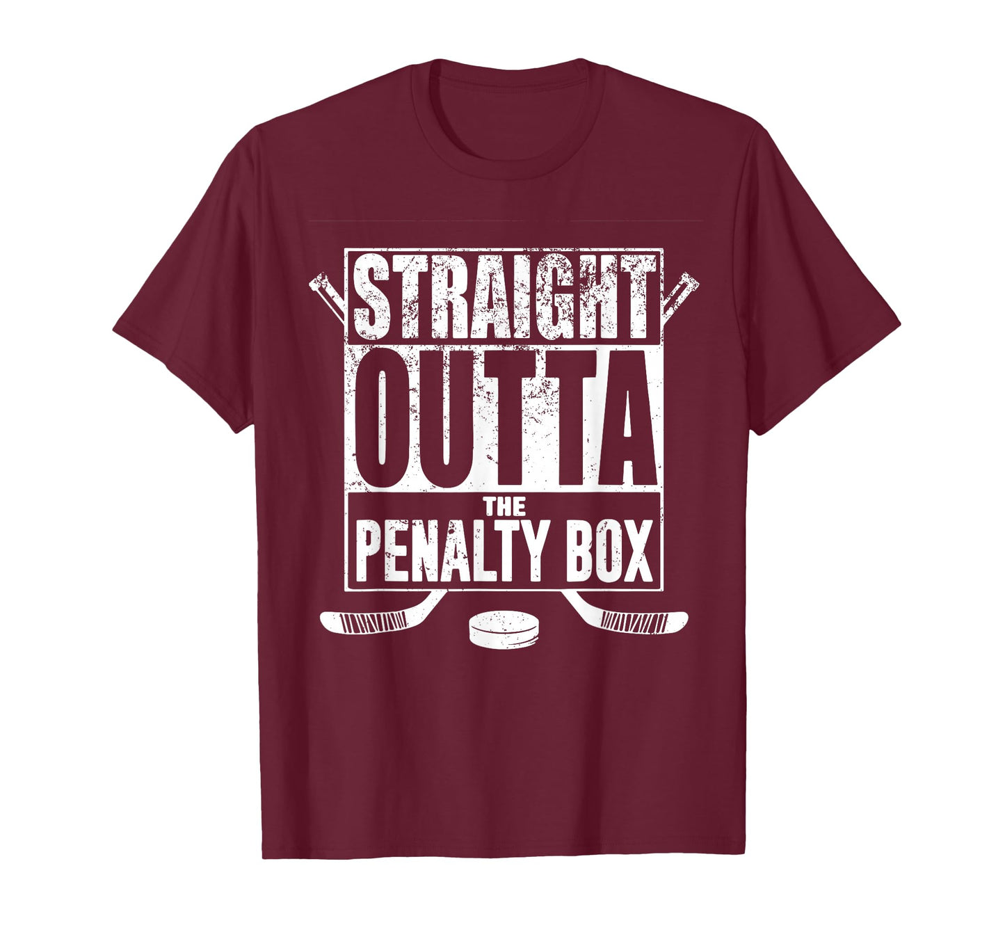 Straight Outta The Penalty Box Hockey Player Gift Hockey T-Shirt