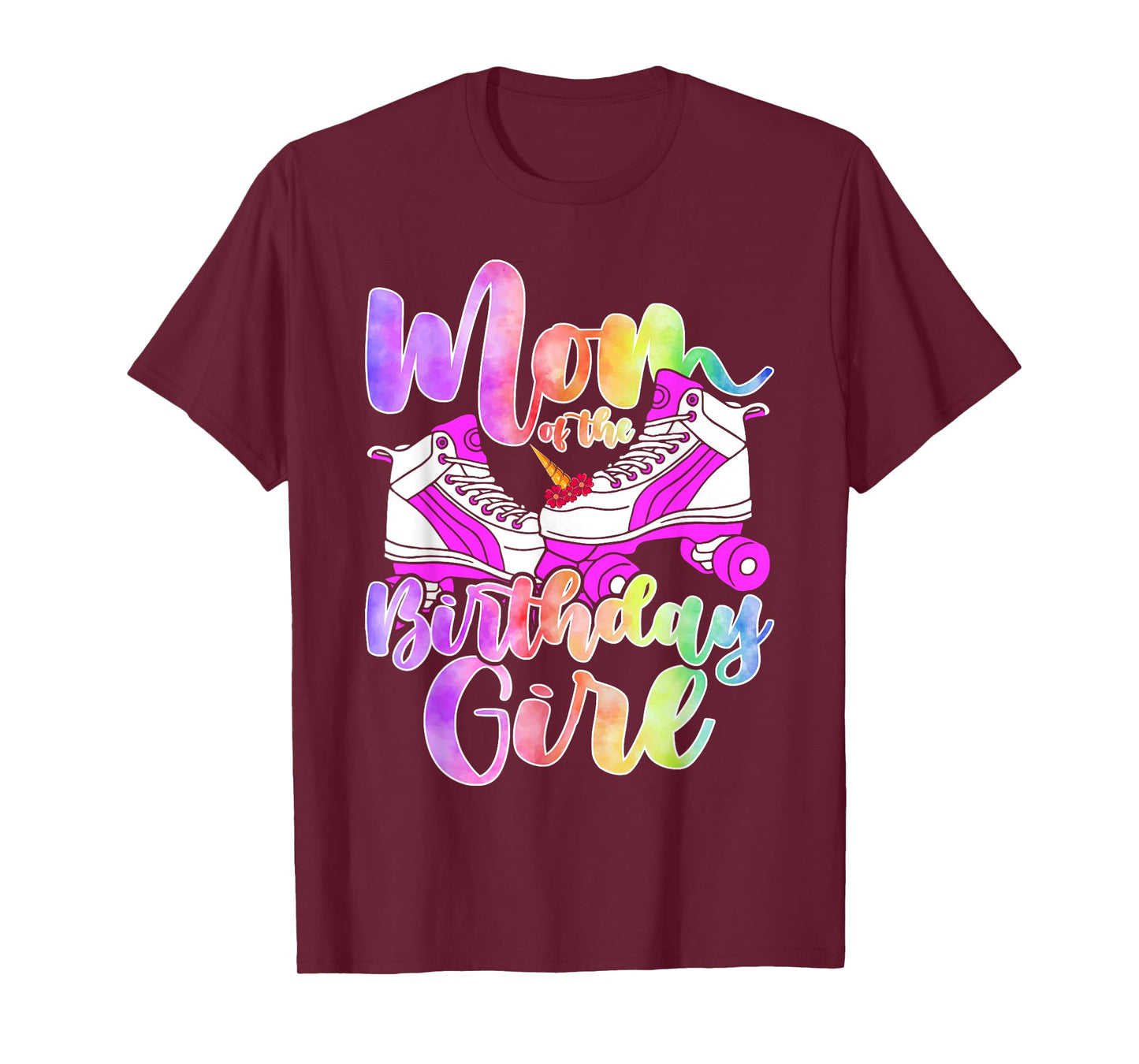 Mom Birthday Rolling Skate Birthday family Party T-Shirt