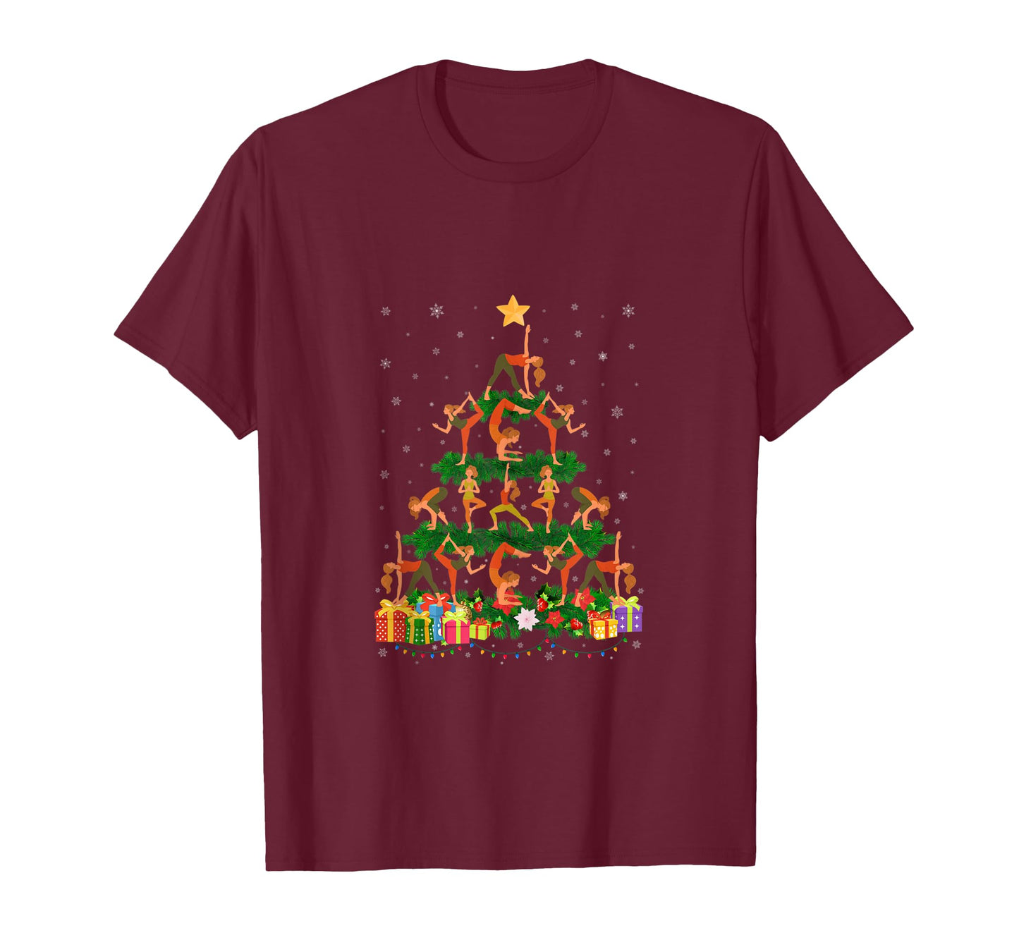 Funny Xmas Outfit for Yoga Lovers Ugly Christmas Sweater Tank Top