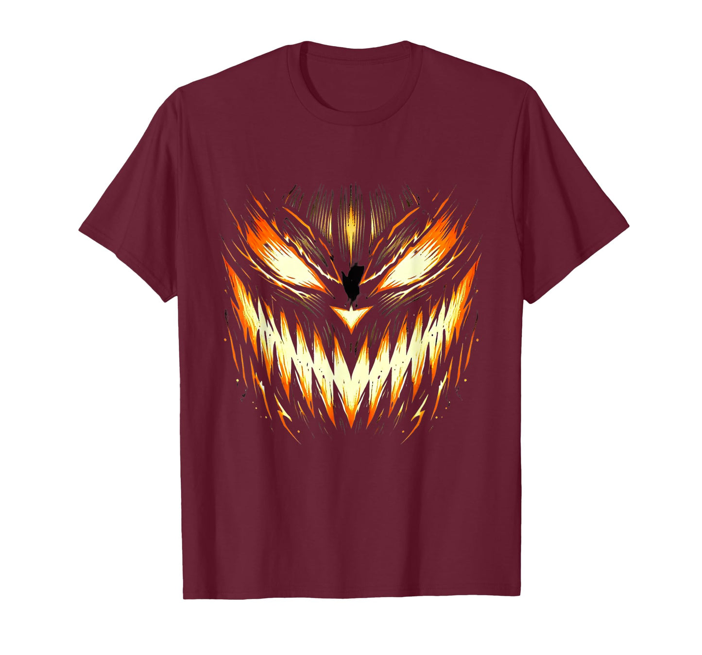 Scary Jack O Lantern Face Carved Pumpkin Halloween Costume T-Shirt