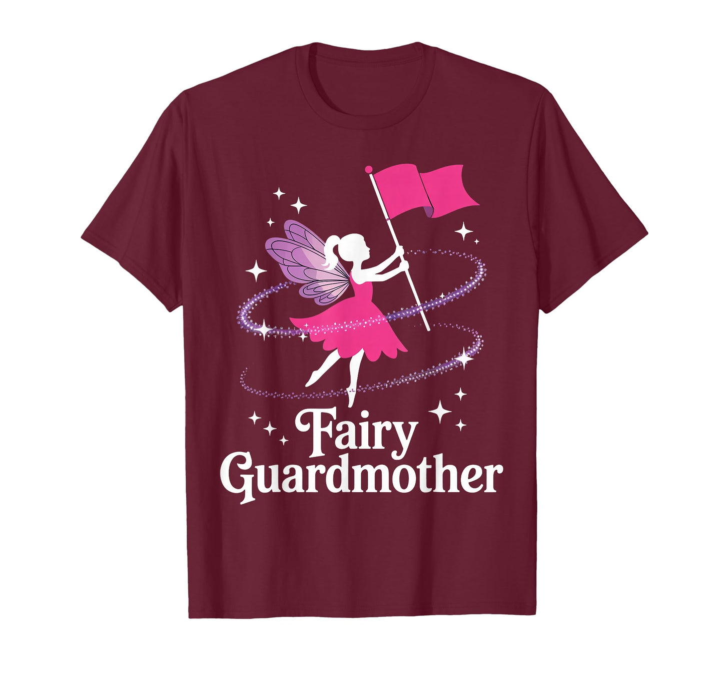Fairy Guardmother Marching Band Flag Twirling Colorguard T-Shirt