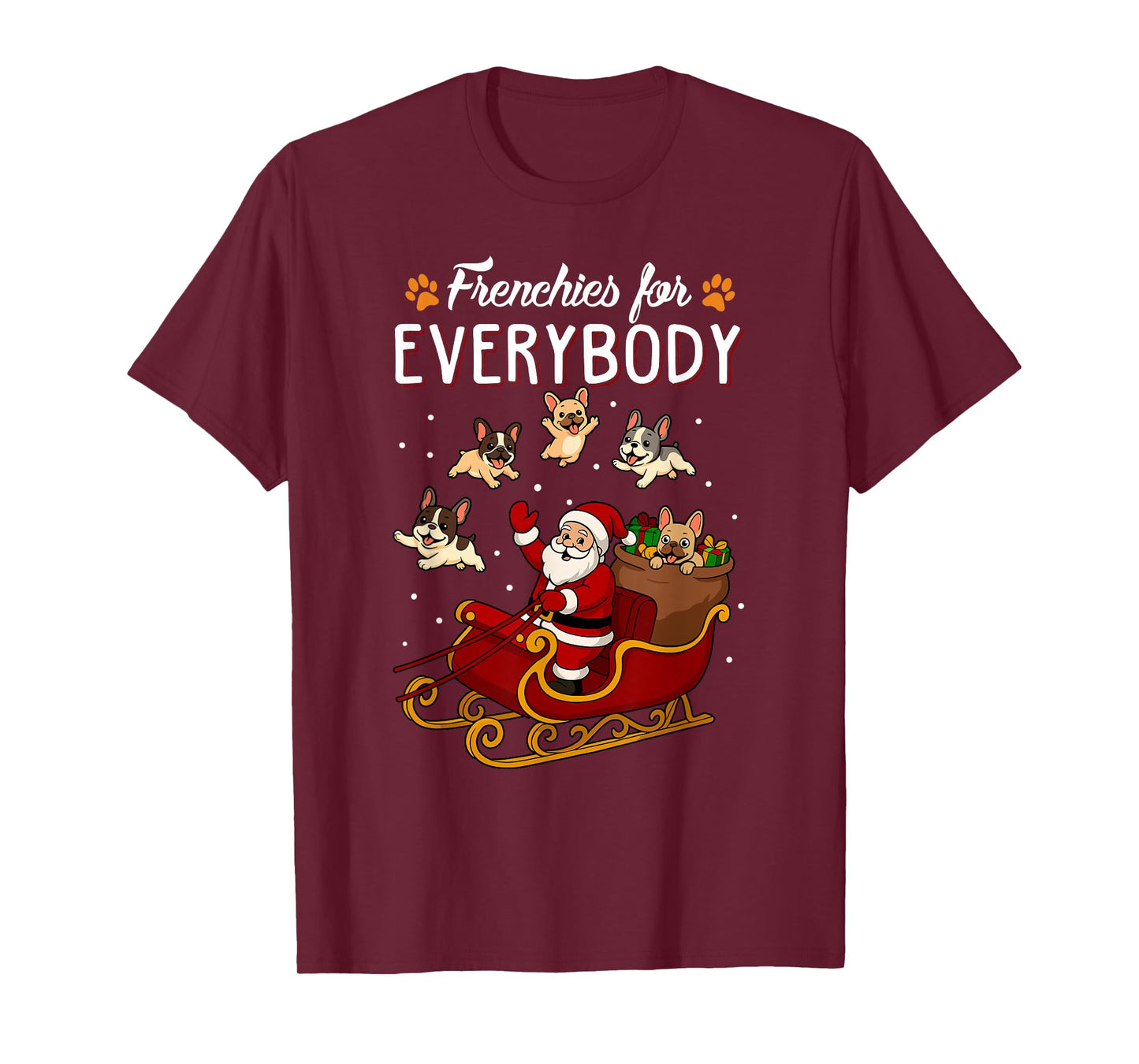 French Bulldog Frenchie Dog Mom Men Women Kids Dog Christmas T-Shirt