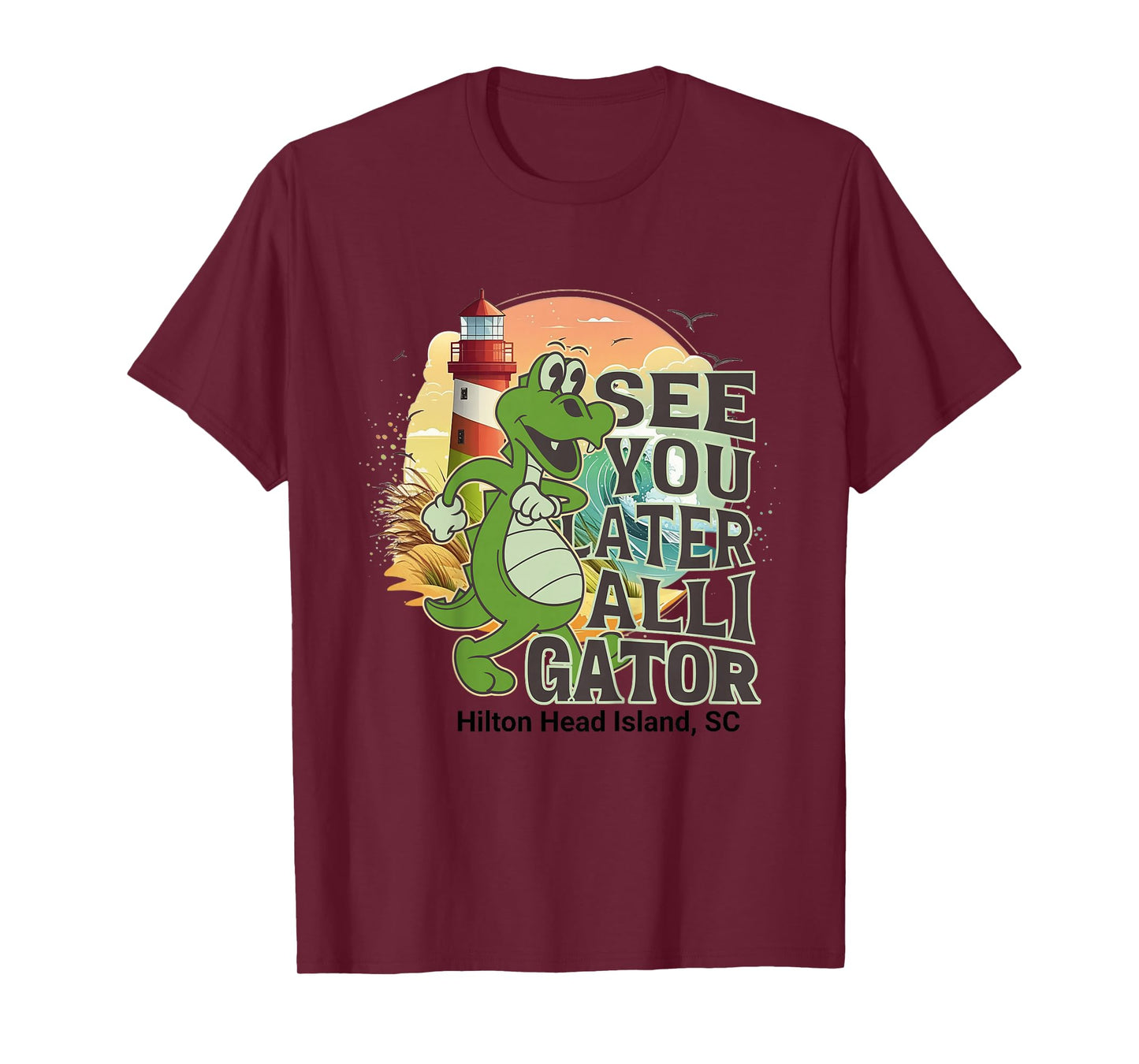 Kids Hilton Head Island South Carolina See You Later Alligator T-Shirt