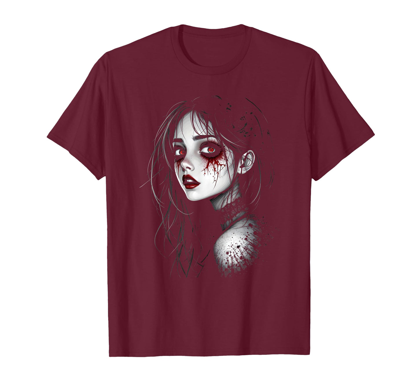Horror Anime Manga Tee I Gothic Outfit I Japanese Chibi Girl T-Shirt