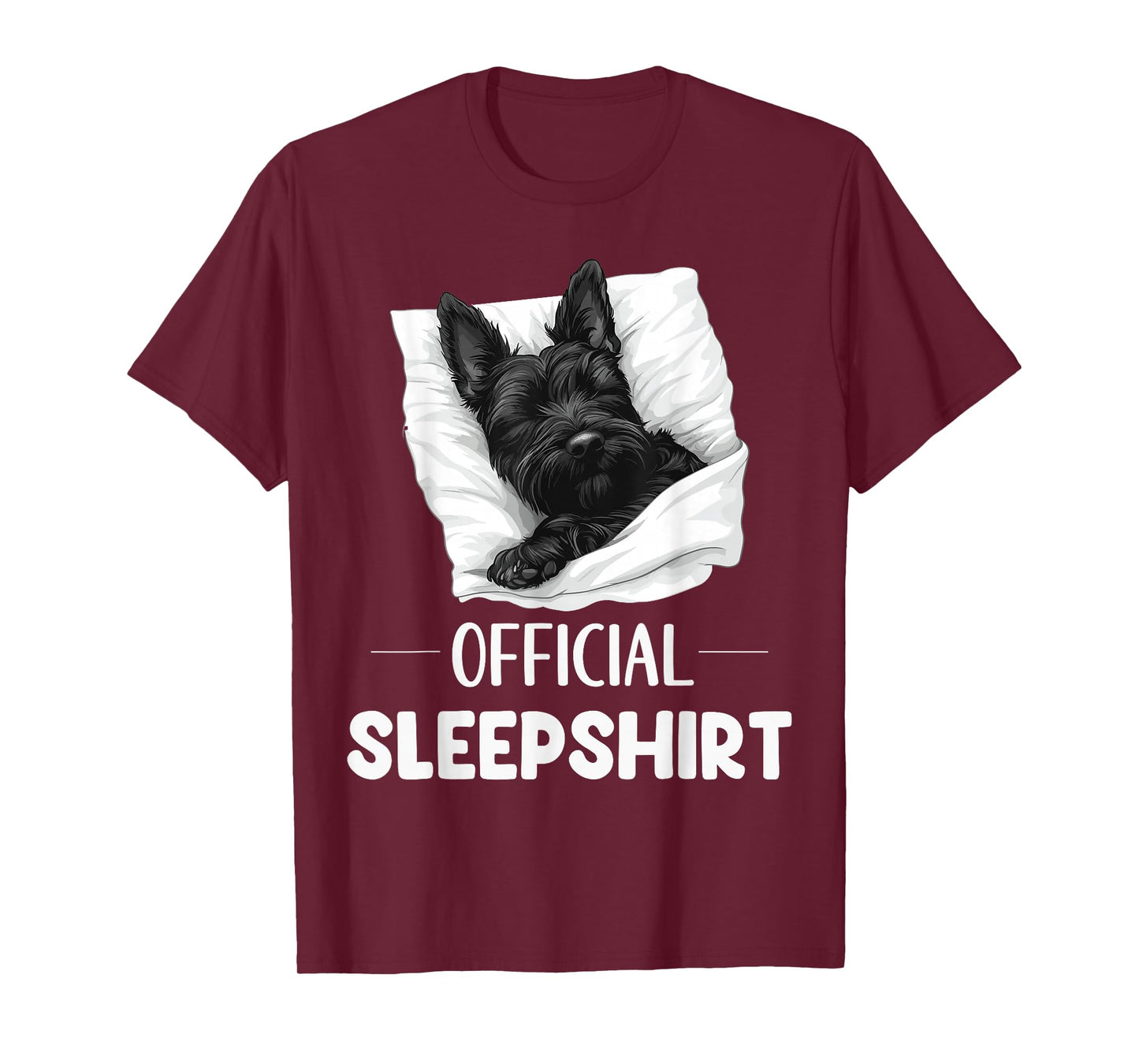 Official Scottish Terrier Sleepshirt Dog Lover Sleepwear T-Shirt