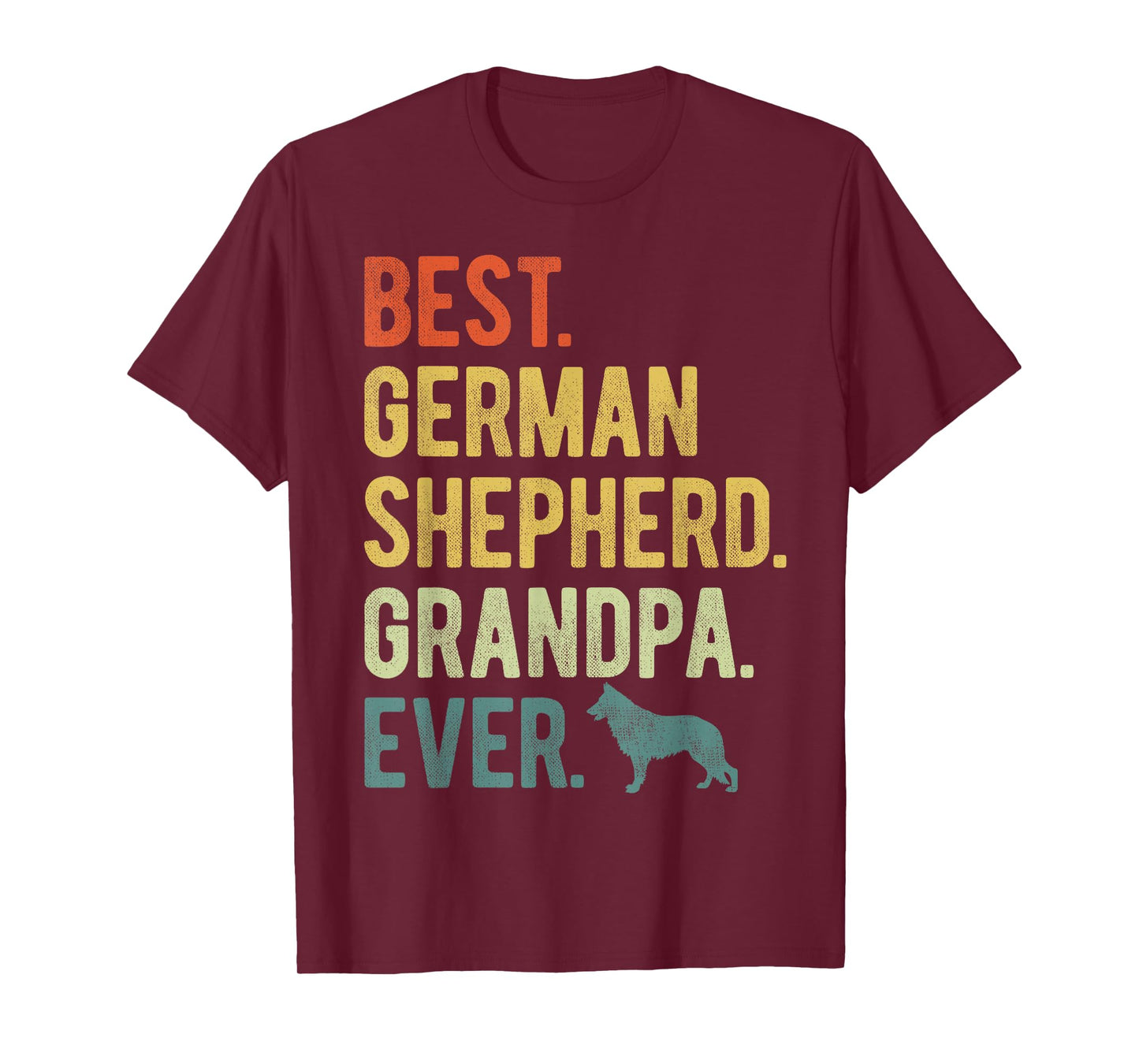 Best German Shepherd Grandpa Ever Dog Lovers Father's Day T-Shirt
