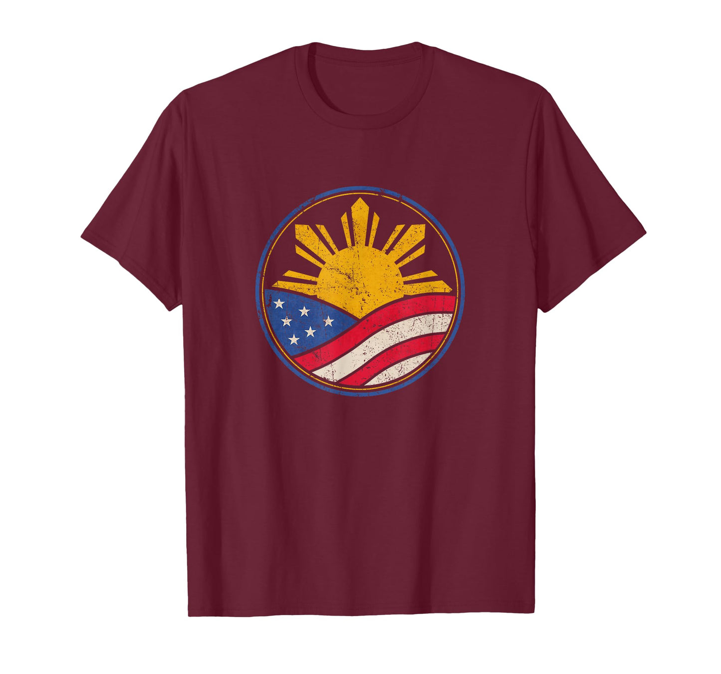 Filipino American Shirt Philippine USA Flag Pinoy Pride Tee T-Shirt