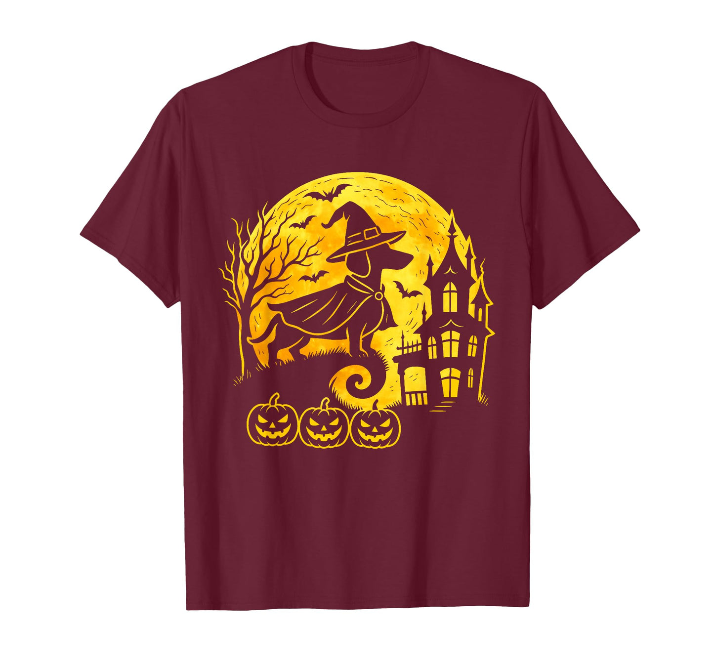 Halloween Dachshund Wiener Weenie Dog Moonshine Sausage Fun T-Shirt
