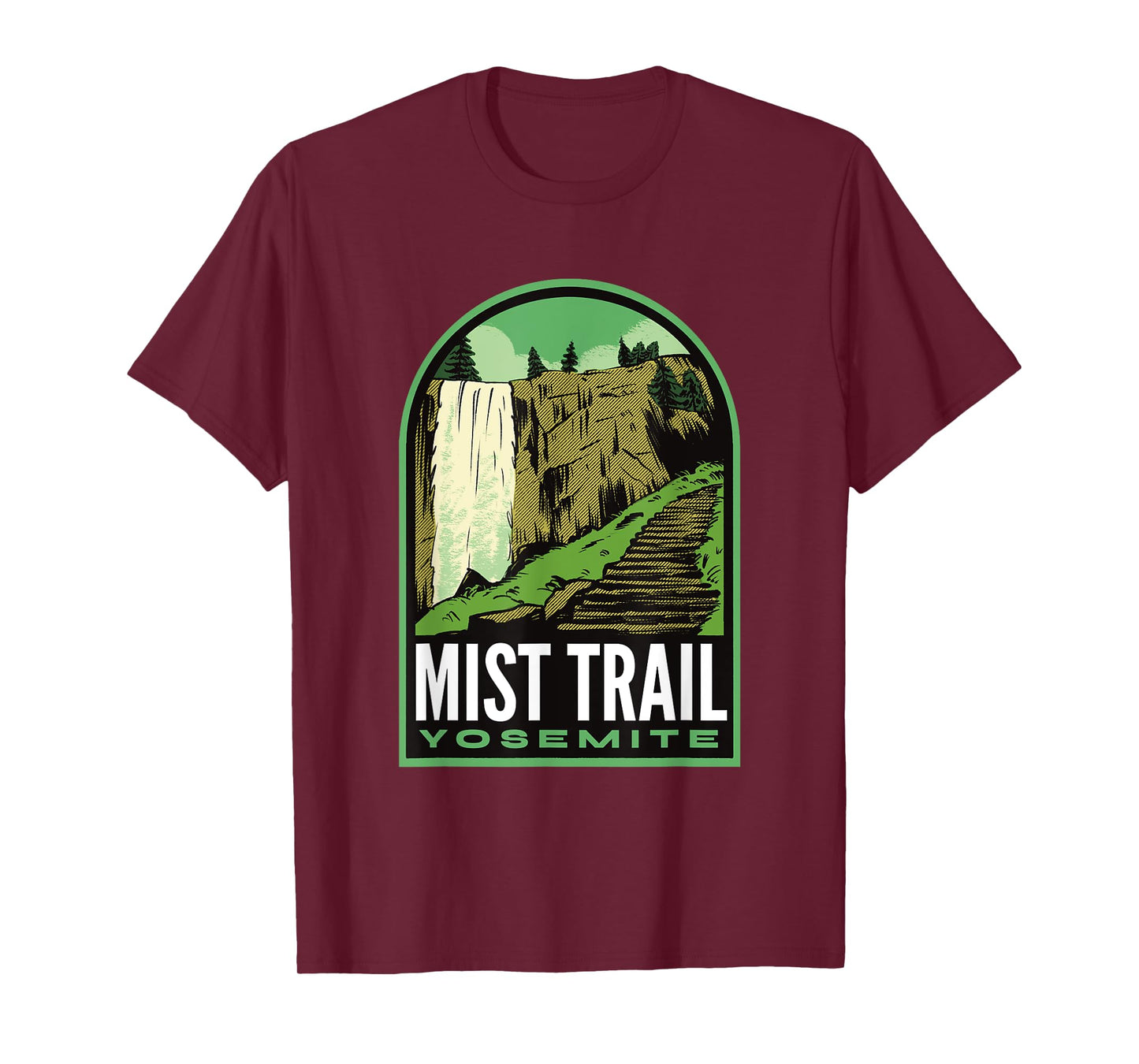 Mist Trail Yosemite California T-Shirt