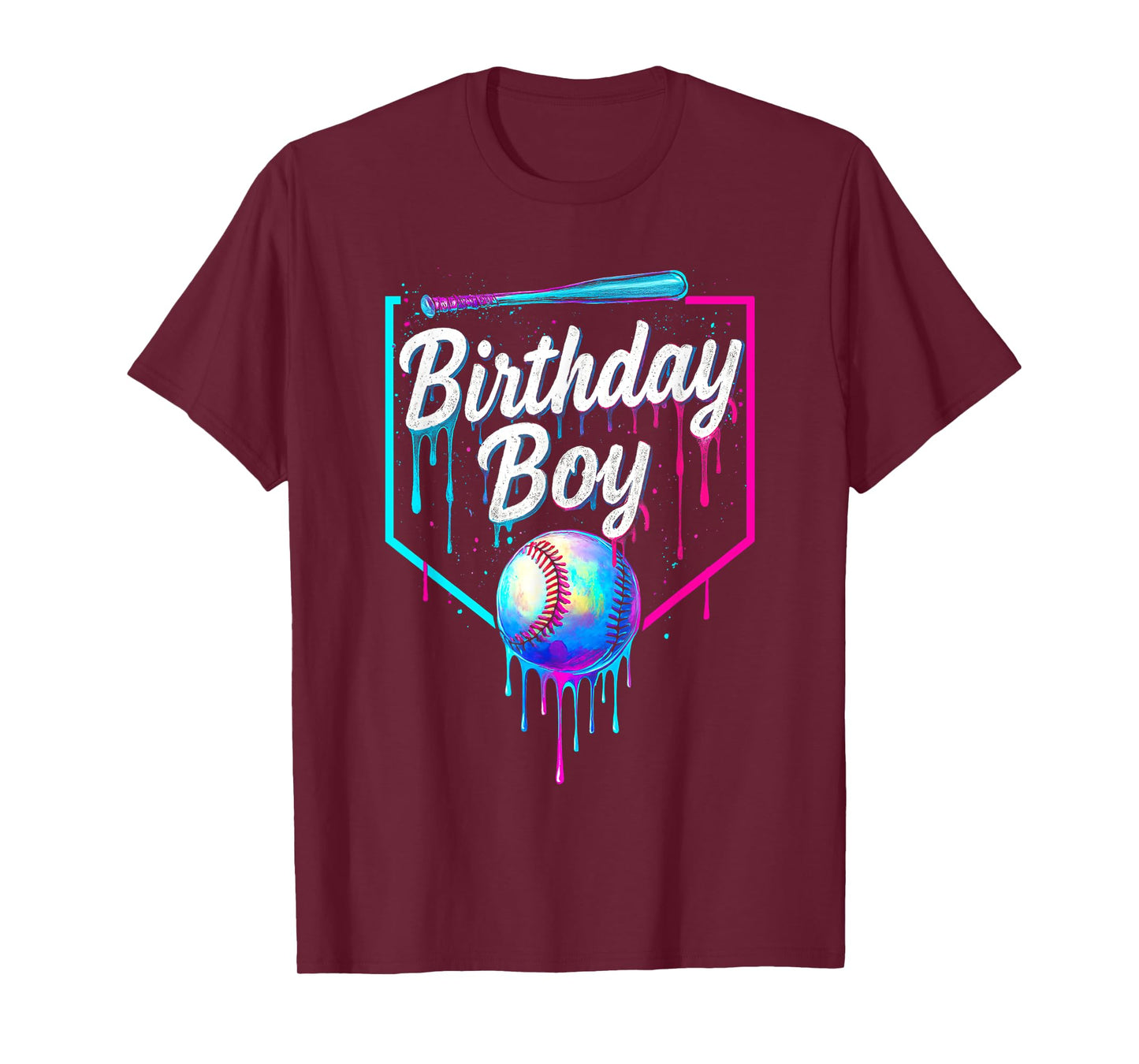 Birthday Boy Baseball Drip Ice Cream Respect The Drip Boys T-Shirt