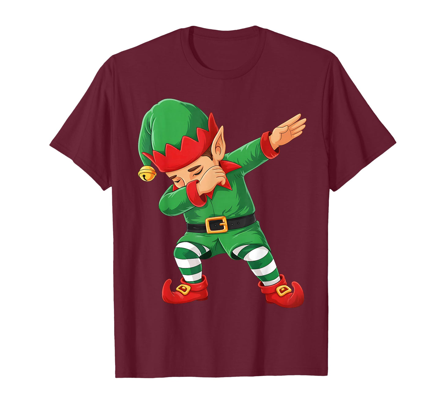 Dabbing Elf Squad Christmas Costume Girls Boys Men Xmas Dab T-Shirt