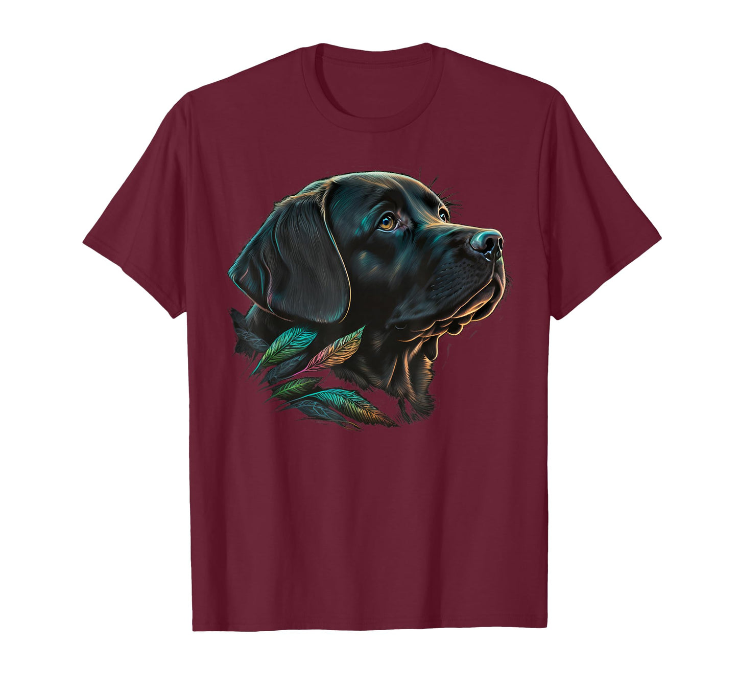 Cute black Labrador Dog on black Labrador Retriever Lover T-Shirt