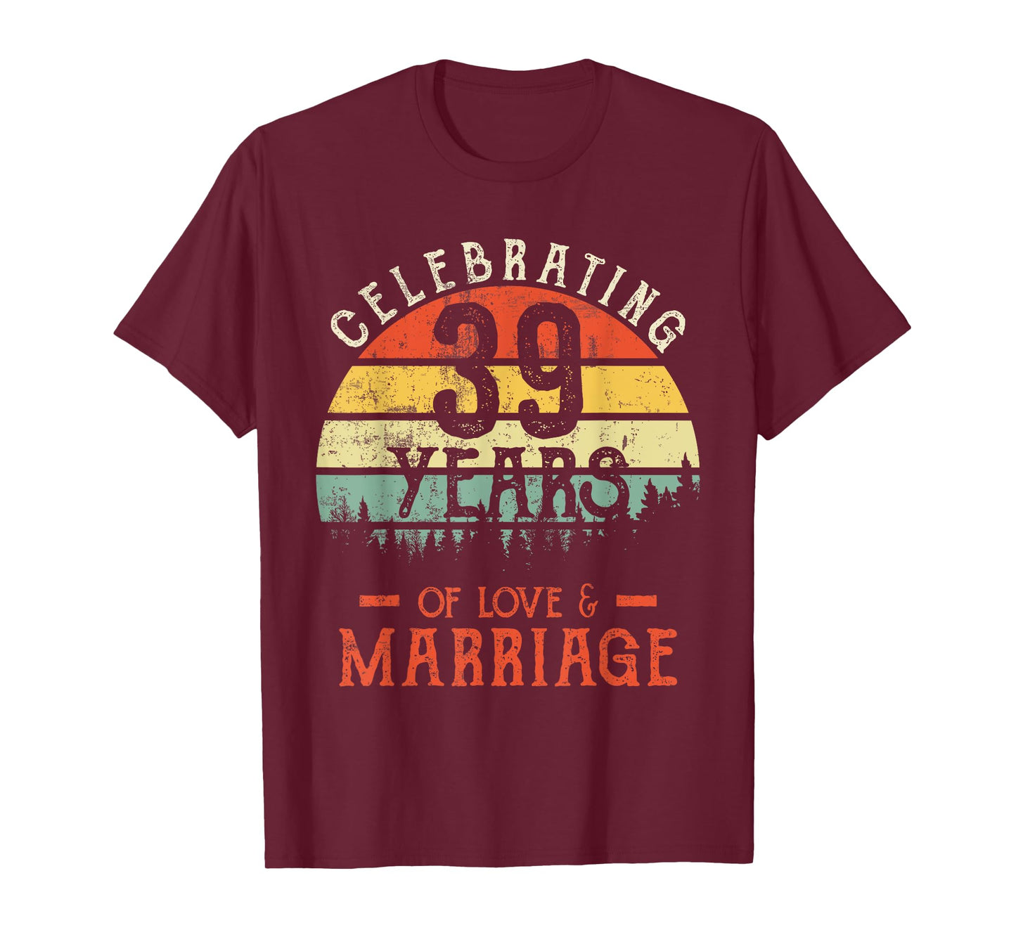 Legends Vintage 39 years marriage anniversary Crew His/Her T-Shirt
