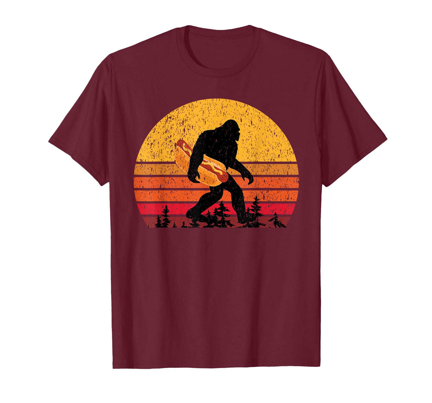 Bigfoot for Women & Men Hot Dog T-Shirt
