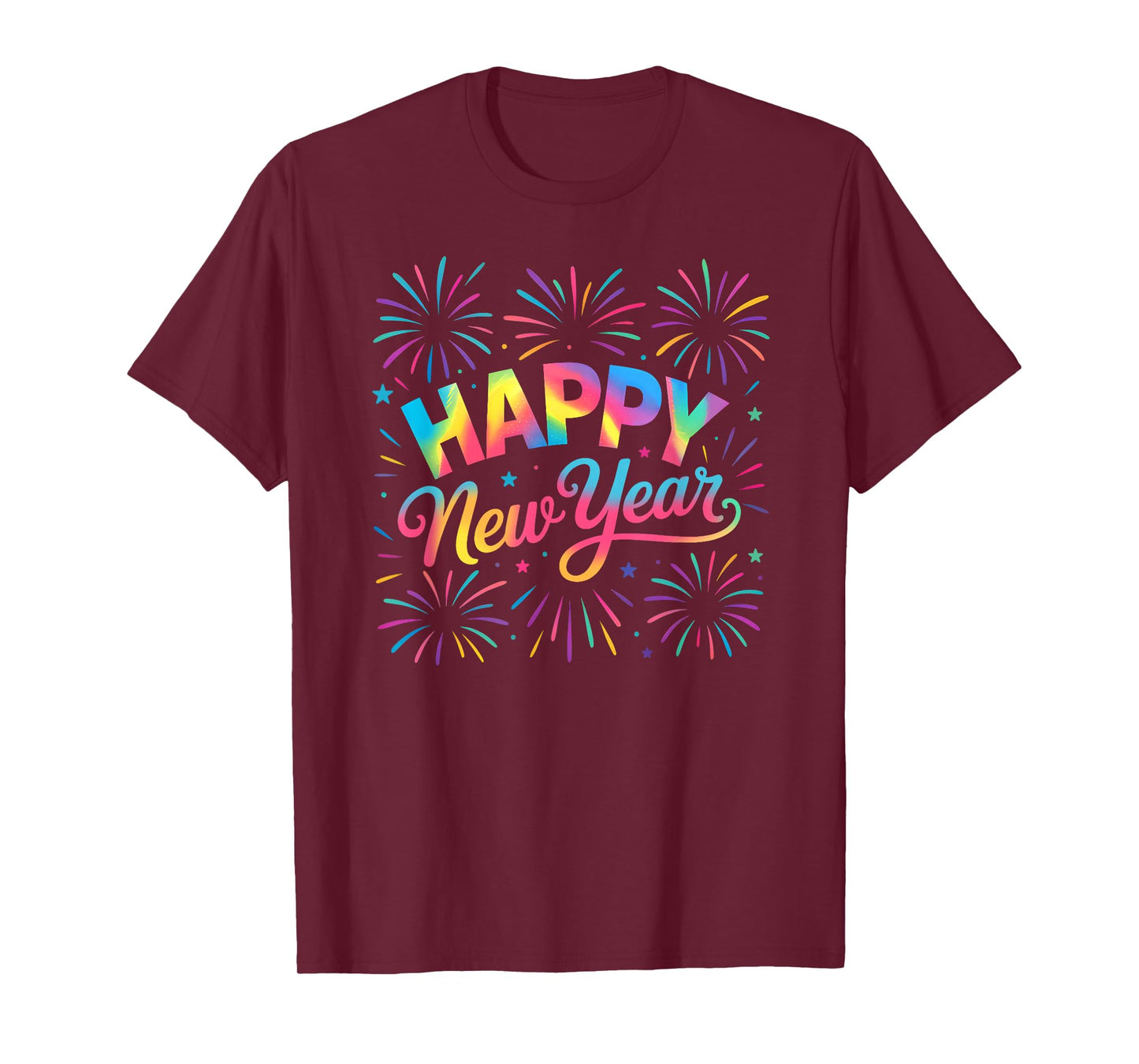 Happy New Year Party Family Matching New Years Eve Fireworks T-Shirt