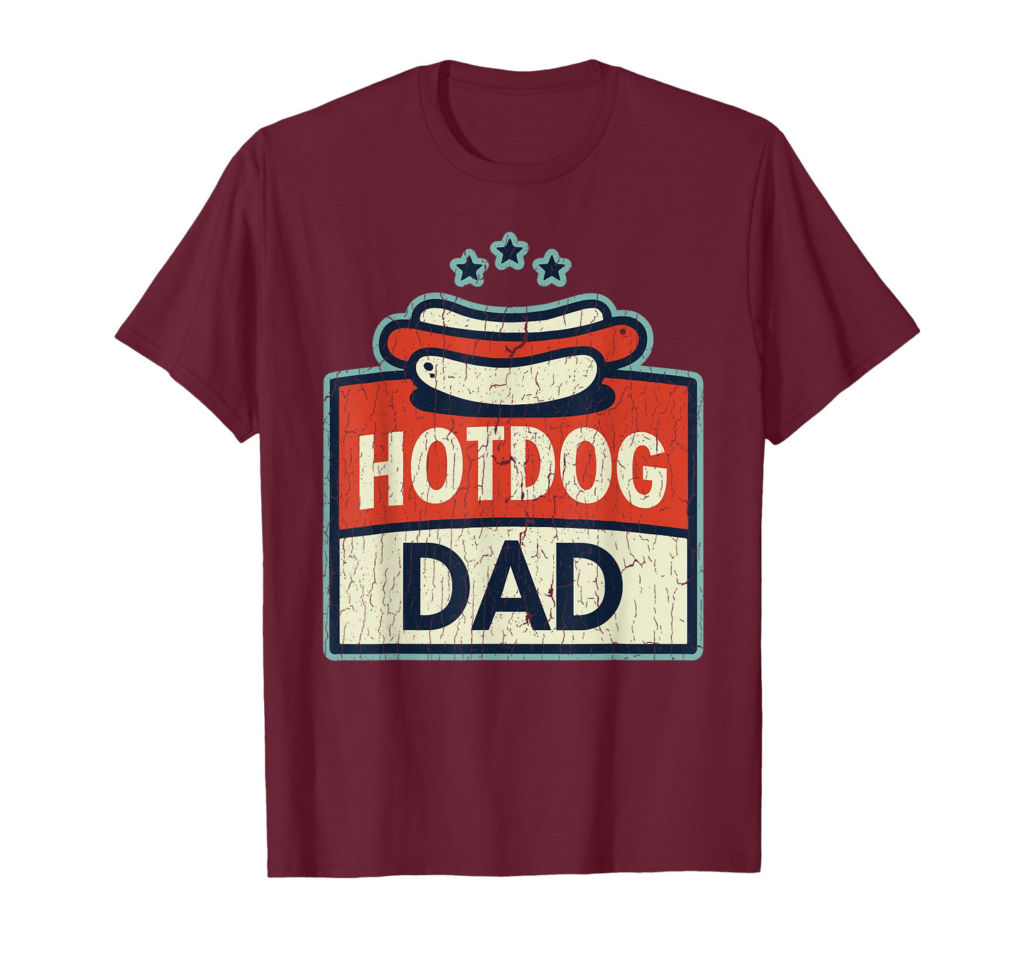 Mens Funny Hotdog Dad Hot Dog Outfit Clothes Gift Father T-Shirt
