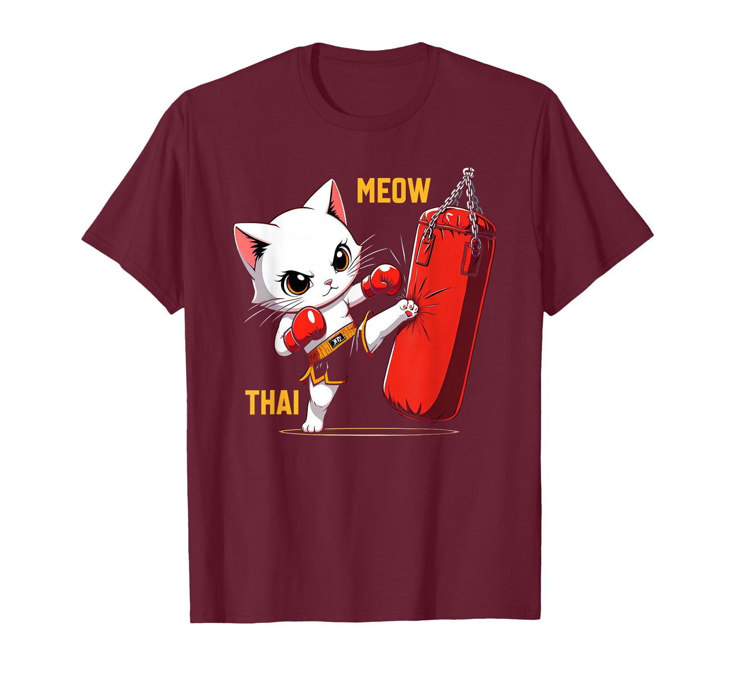 Muay Thai Cat, Meow Thai, Thai Boxing For Youth, Muay Thai T-Shirt