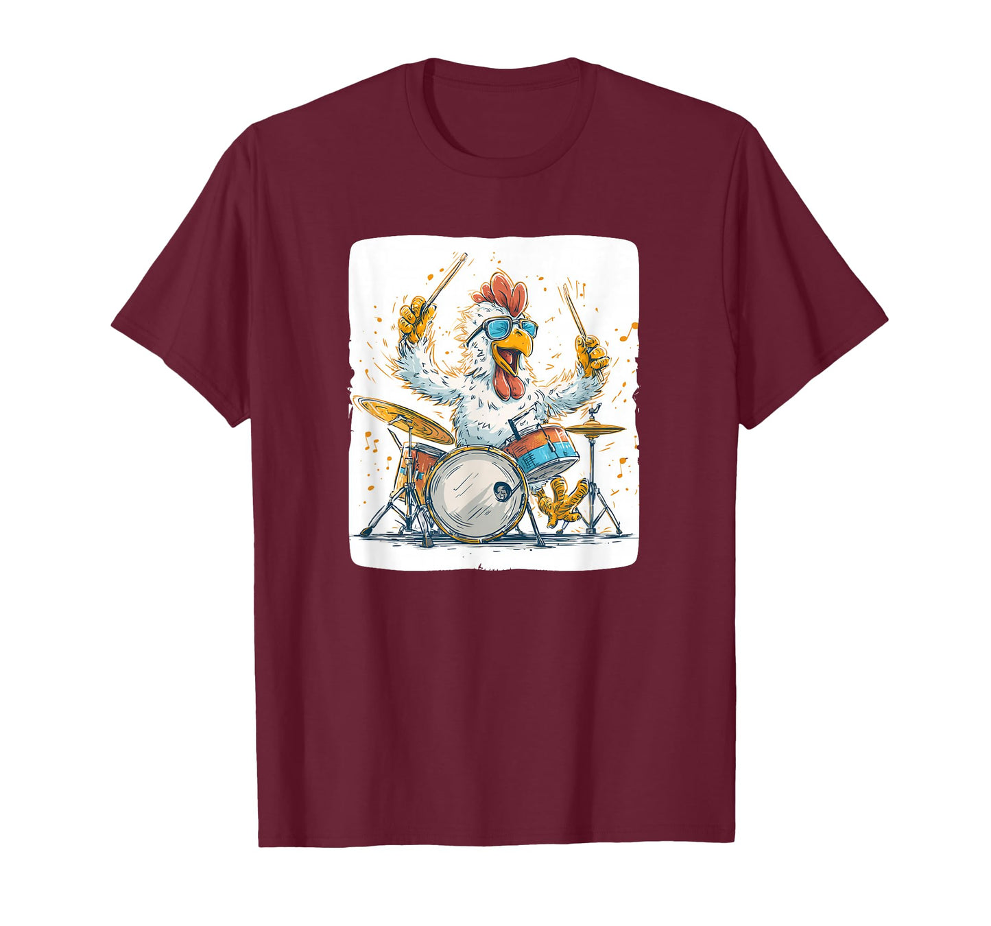 Crazy Drums Chicken Look T-Shirt