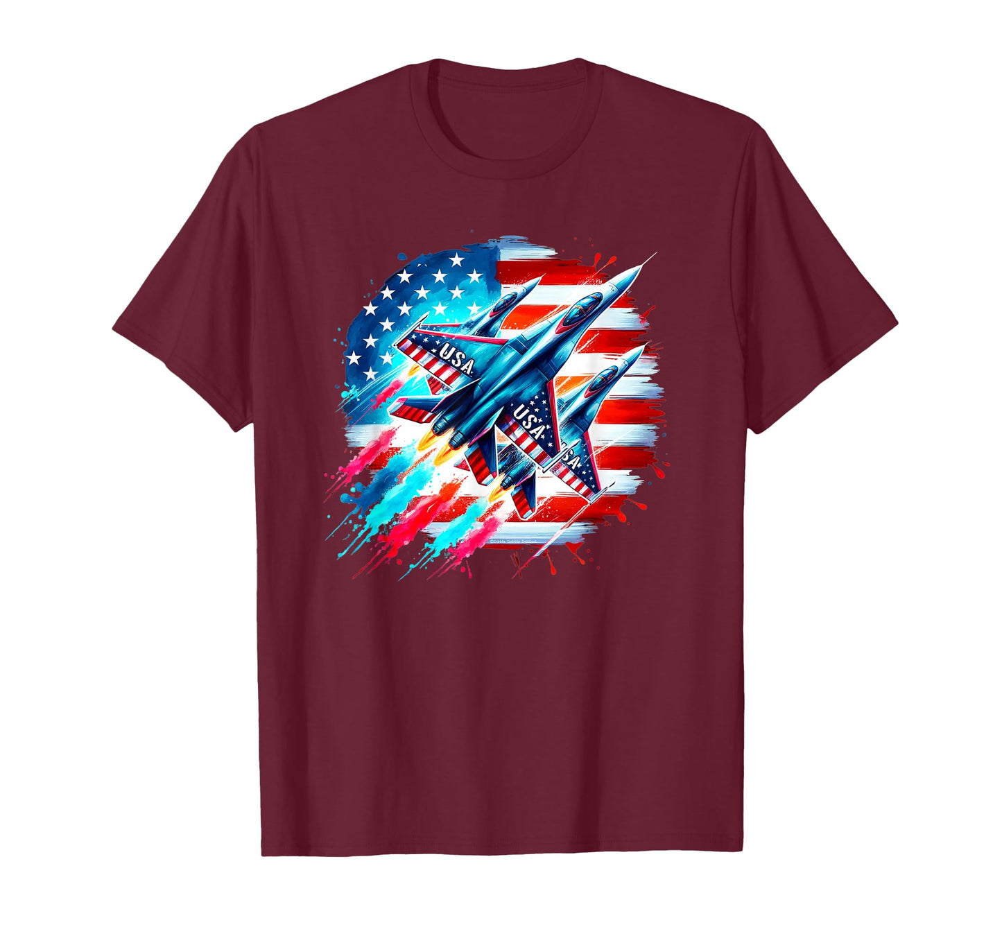 Patriotic USA Jets American Flag America 4th of July T-Shirt