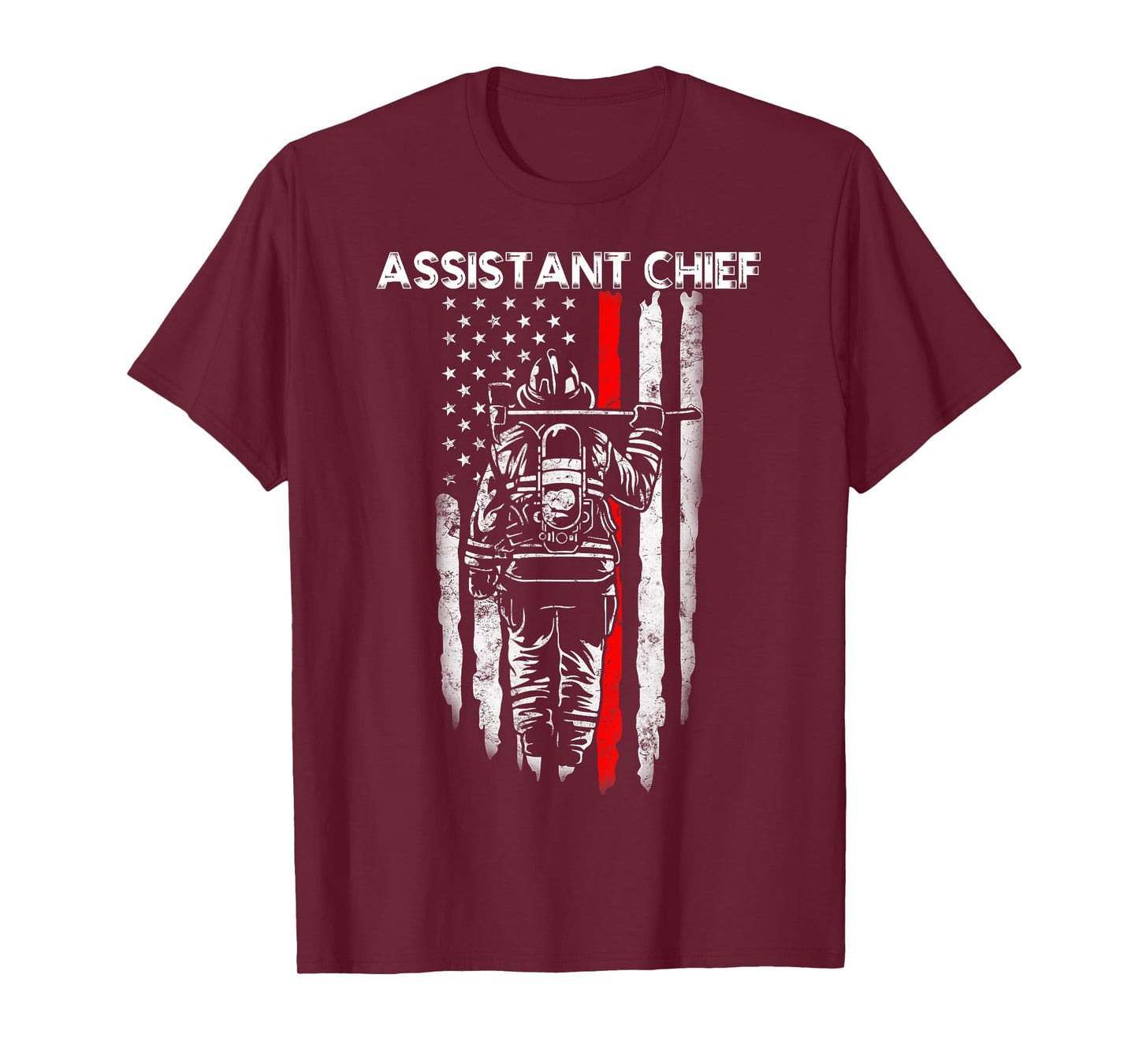 Assistant Fire Chief American flag gifts for Assistant Chief T-Shirt for Women Men