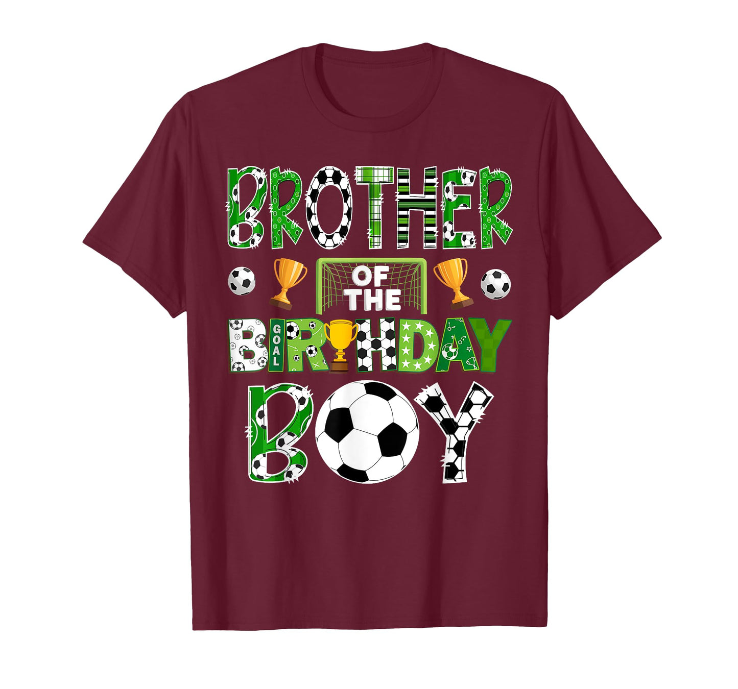 Brother Of The Birthday Boy Soccer Player Game Day T-Shirt