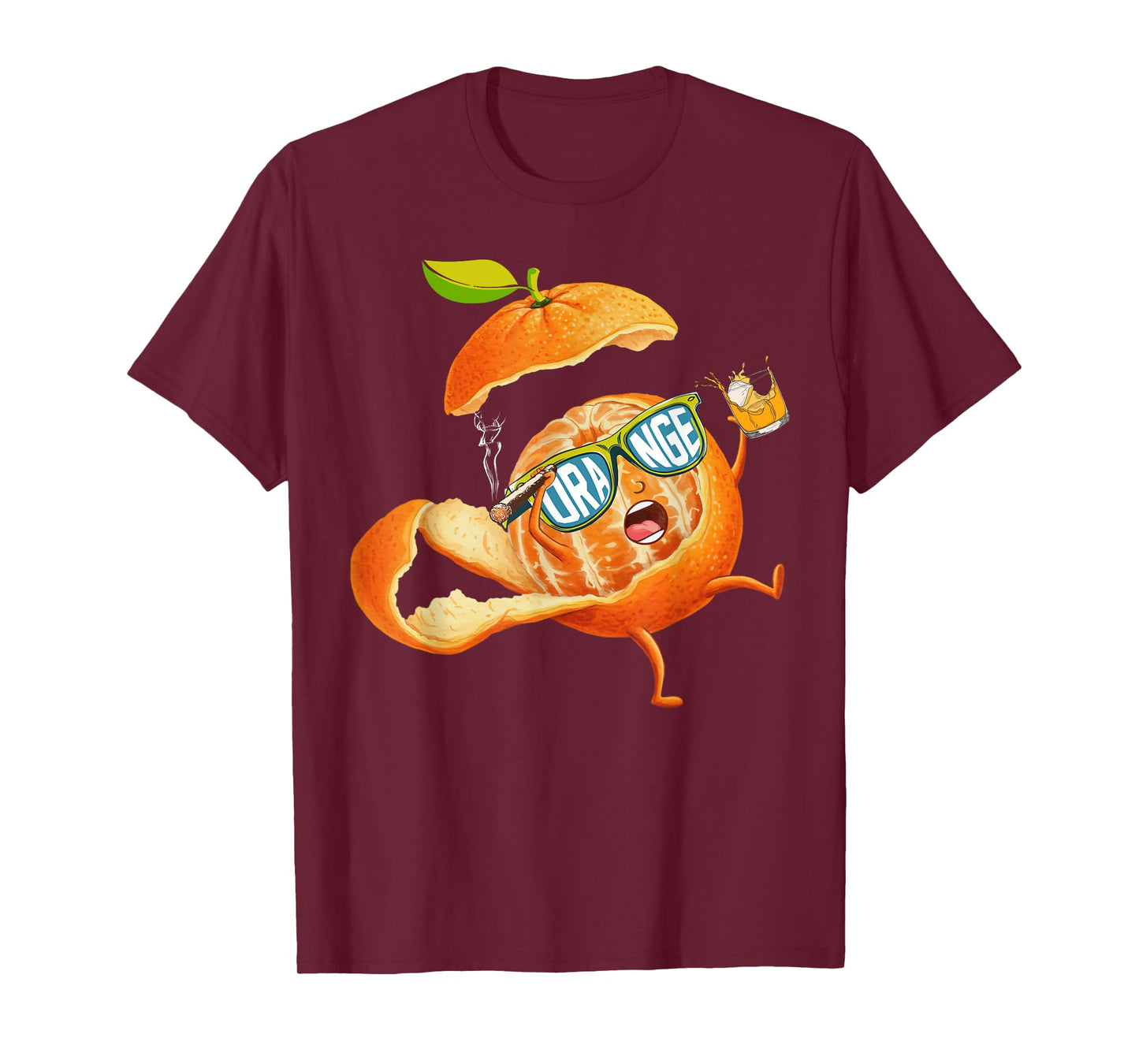 Orange Cute Fruit Relaxing Lazy Funny T-Shirt