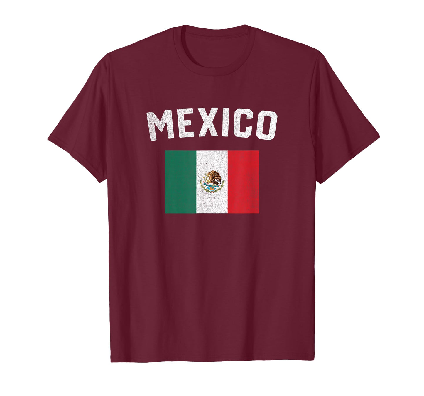 I Love Mexico Minimalist Mexican Flag T-Shirt