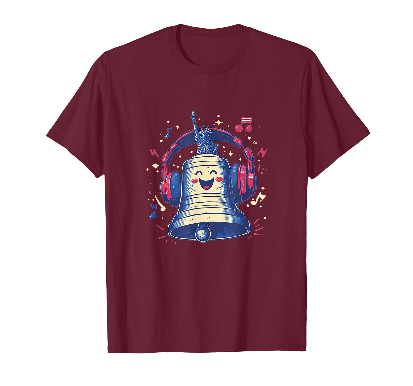 Pretty Liberty Bell Look with Music T-Shirt