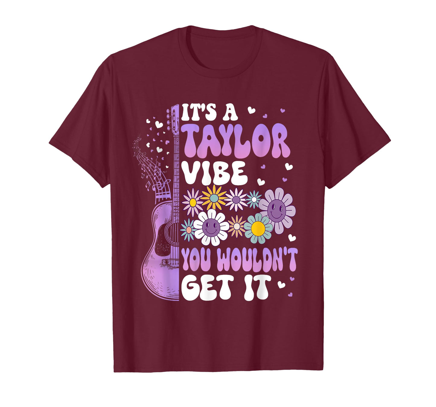 Girl Retro Taylor First Name Personalized Groovy It's A Taylor Vibe You Wouldn't Get It Groovy Unisex-Adults, Kids Black Short Sleeve Cotton 65%, Polyester 35% Small Classic Fit Imported T-Shirt