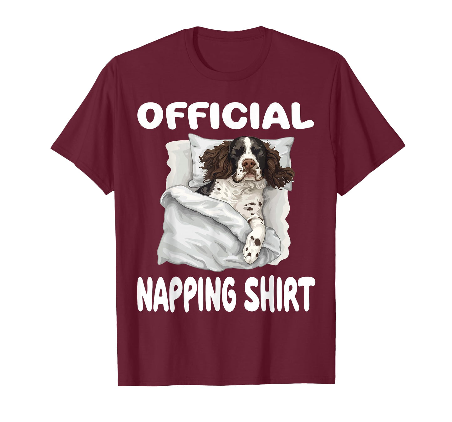 English Springer Spaniel Dog Official Napping shirt Pajamas T-Shirt