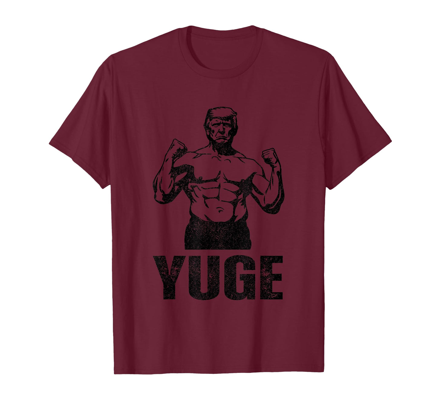 Muscle Trump 2024 Yuge Muscular Flex Trump Funny Patriotic Vintage Workout Gym T-Shirt