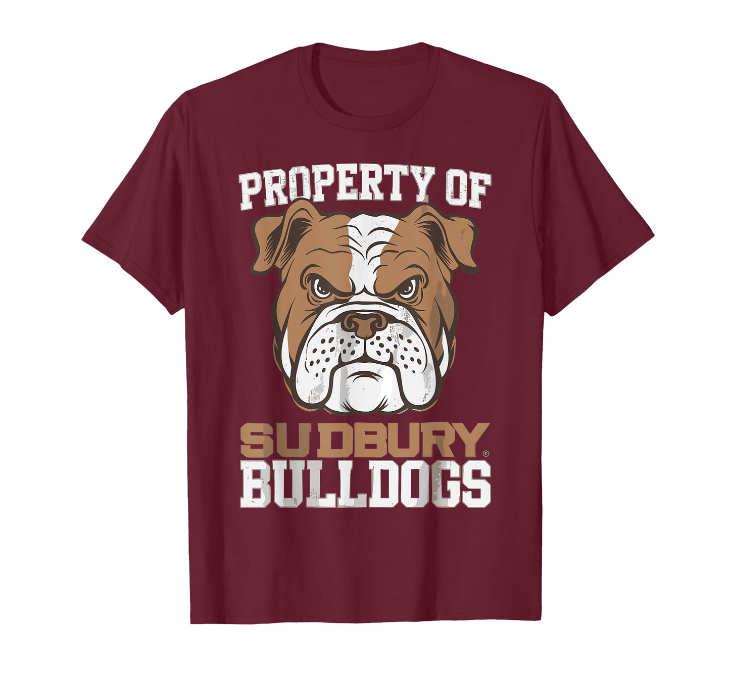 property of sudbury bulldogs pet dog Vintage funny T-Shirt