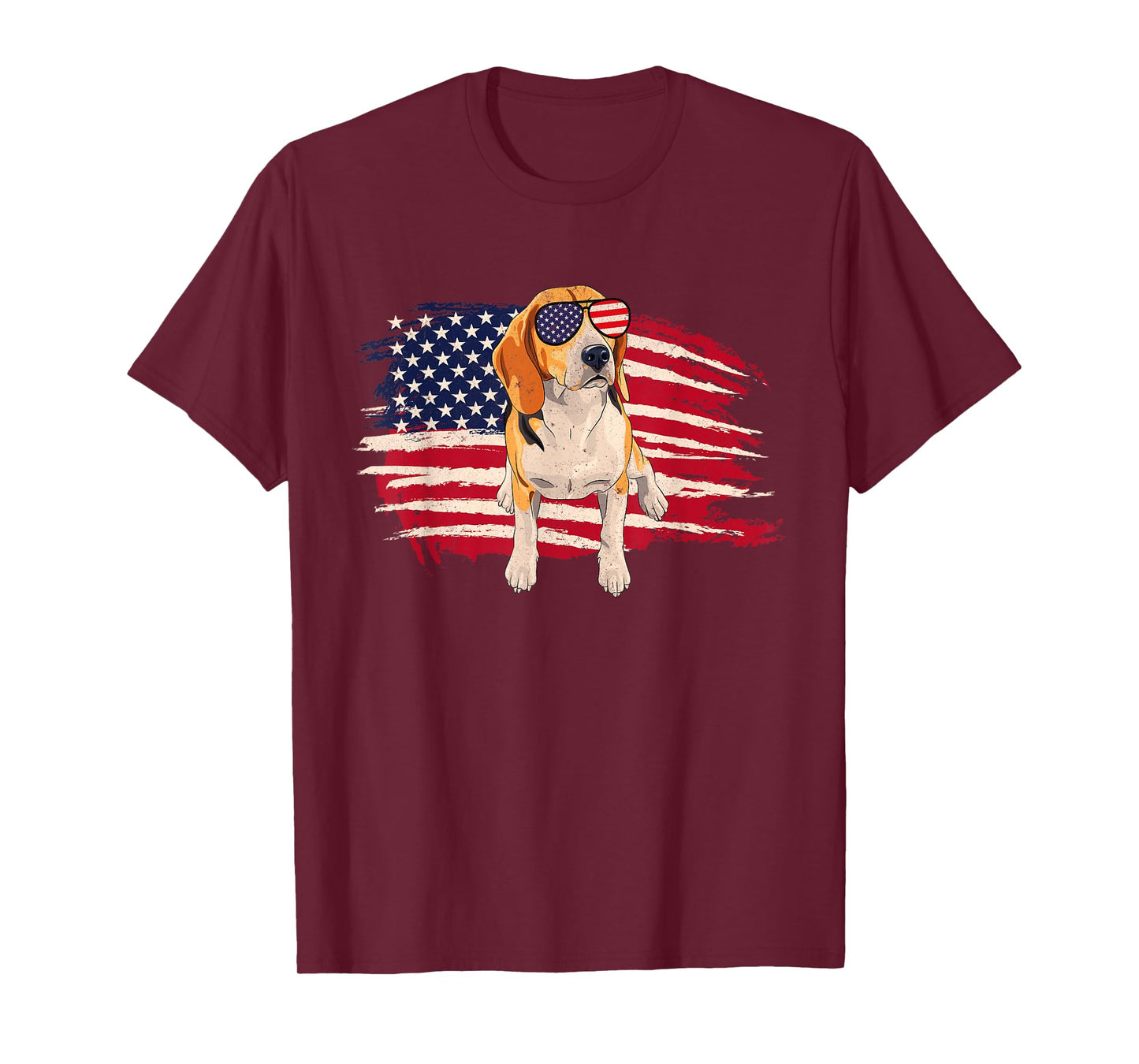 American Flag Beagle - Puppy Dog Lover Animal Breeder T-Shirt