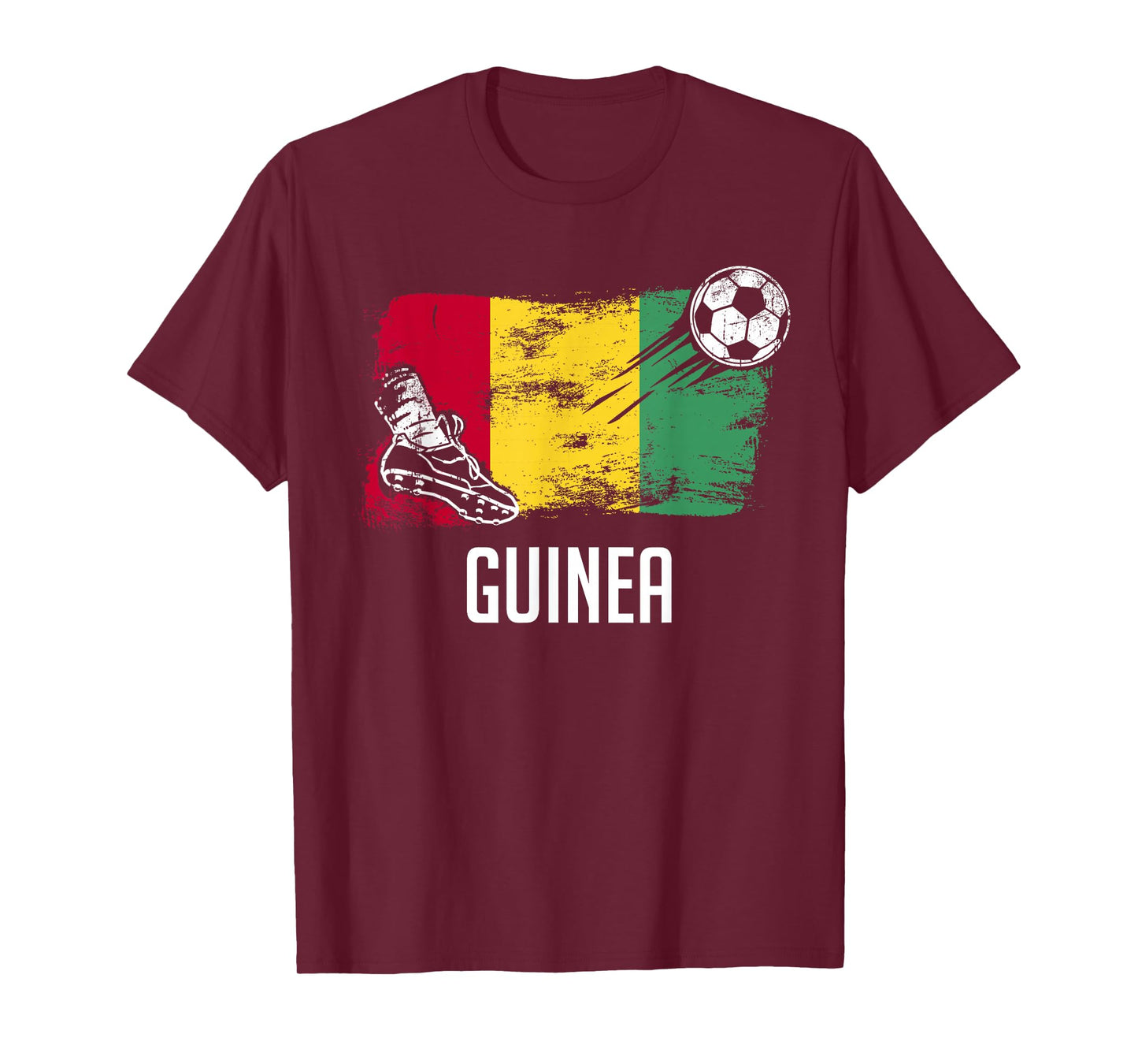 Guinea Flag Jersey Guinean Soccer Team Guinean T-Shirt