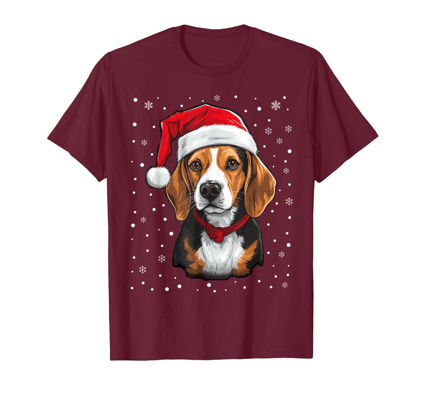 Beagle Dog Christmas Santa Hat Xmas Pajama for Adults kids T-Shirt