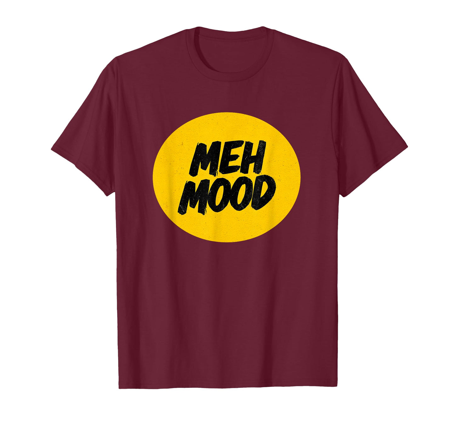 Bright Yellow Meh Mood Speech T-Shirt