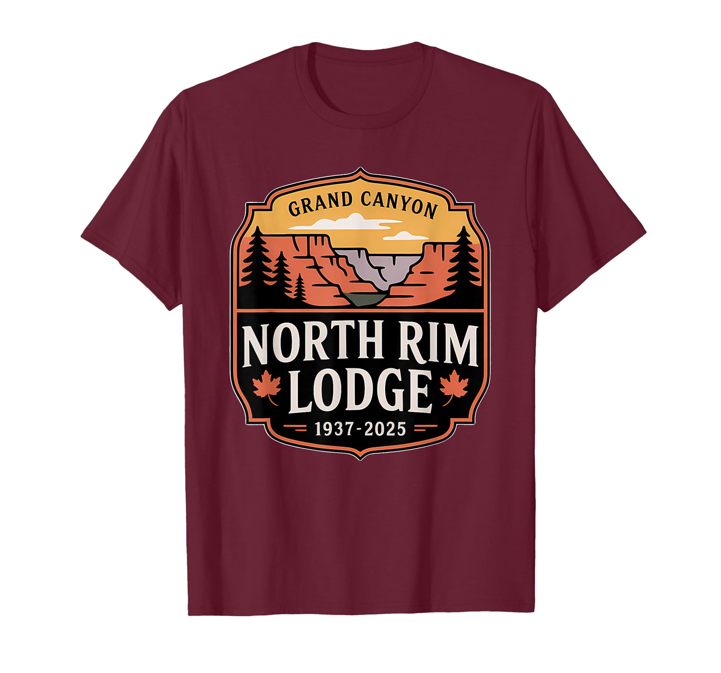 Grand Canyon North Rim Lodge 1937–2025 Tribute T-Shirt