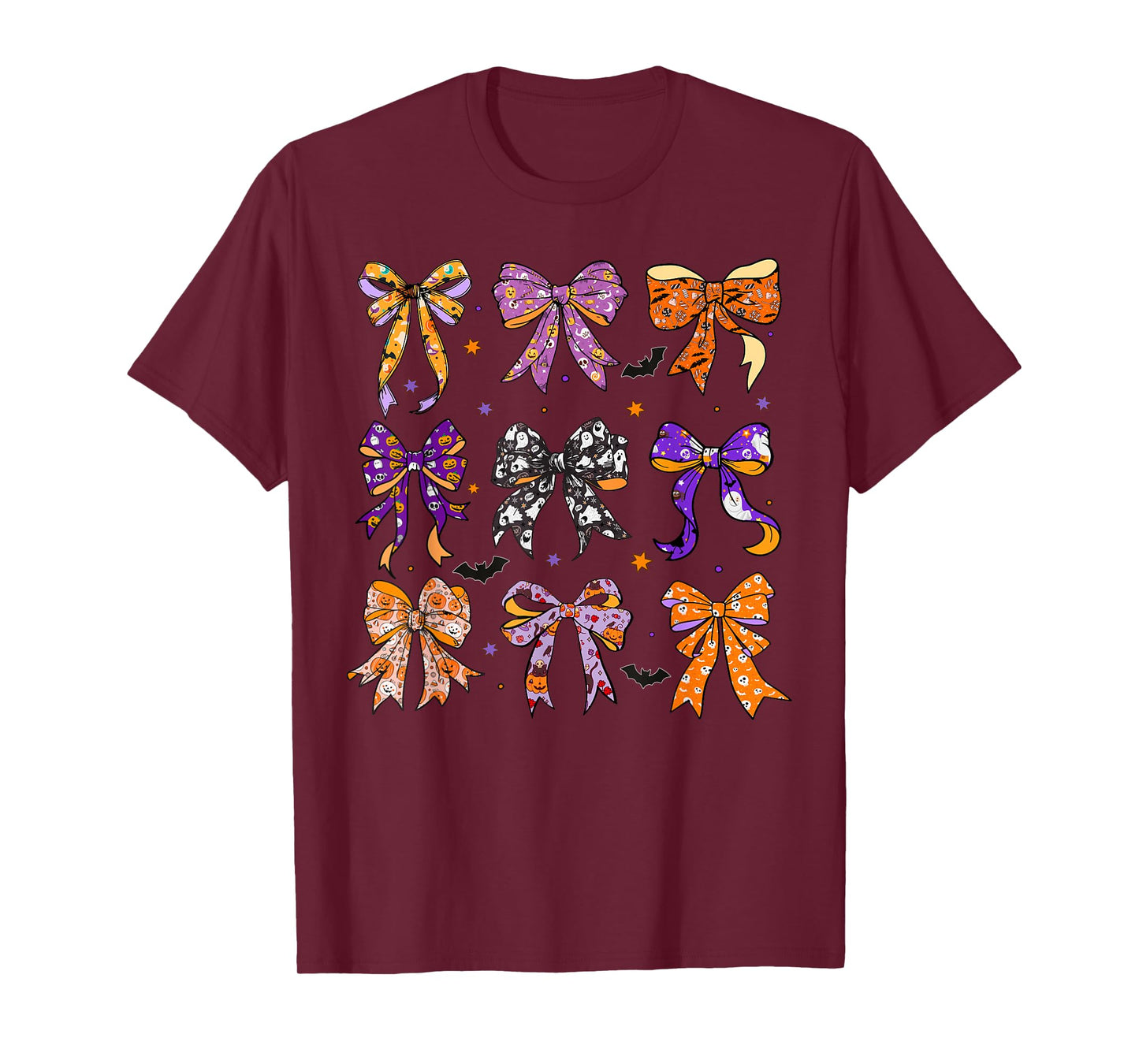 Ghost Bow Coquette Halloween Spooky Season Women Girls Kids T-Shirt